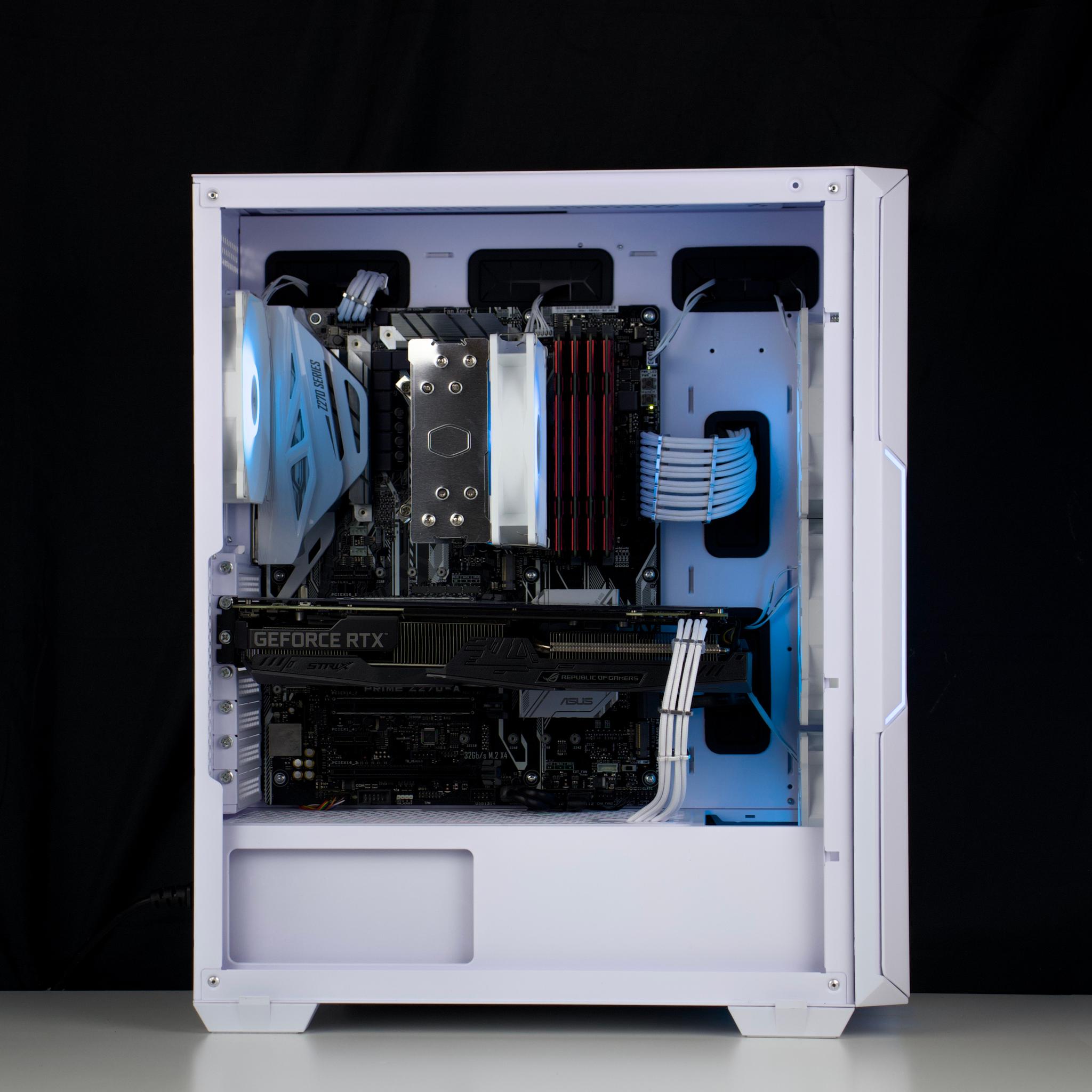 🧊❄️🧊 White Gaming PC – RTX 2060, i7 7700K, 16GB RAM, 500GB SSD - WiFi, BlueTooth 🧊❄️🧊