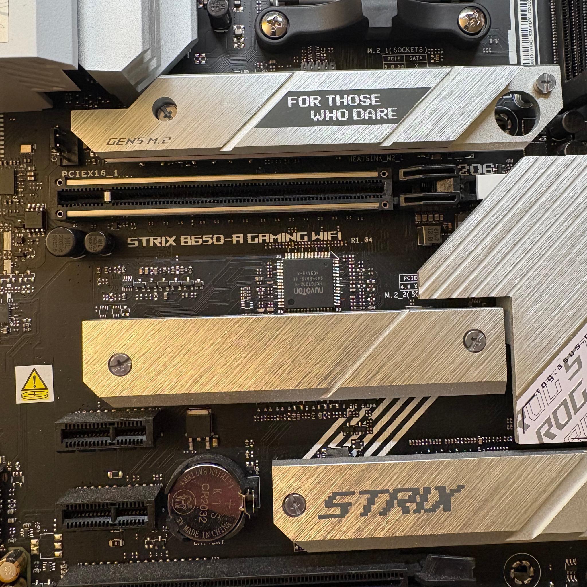 ASUS ROG STRIX B650-A-Gaming Wifi AM5 ATX Motherboard (White)
