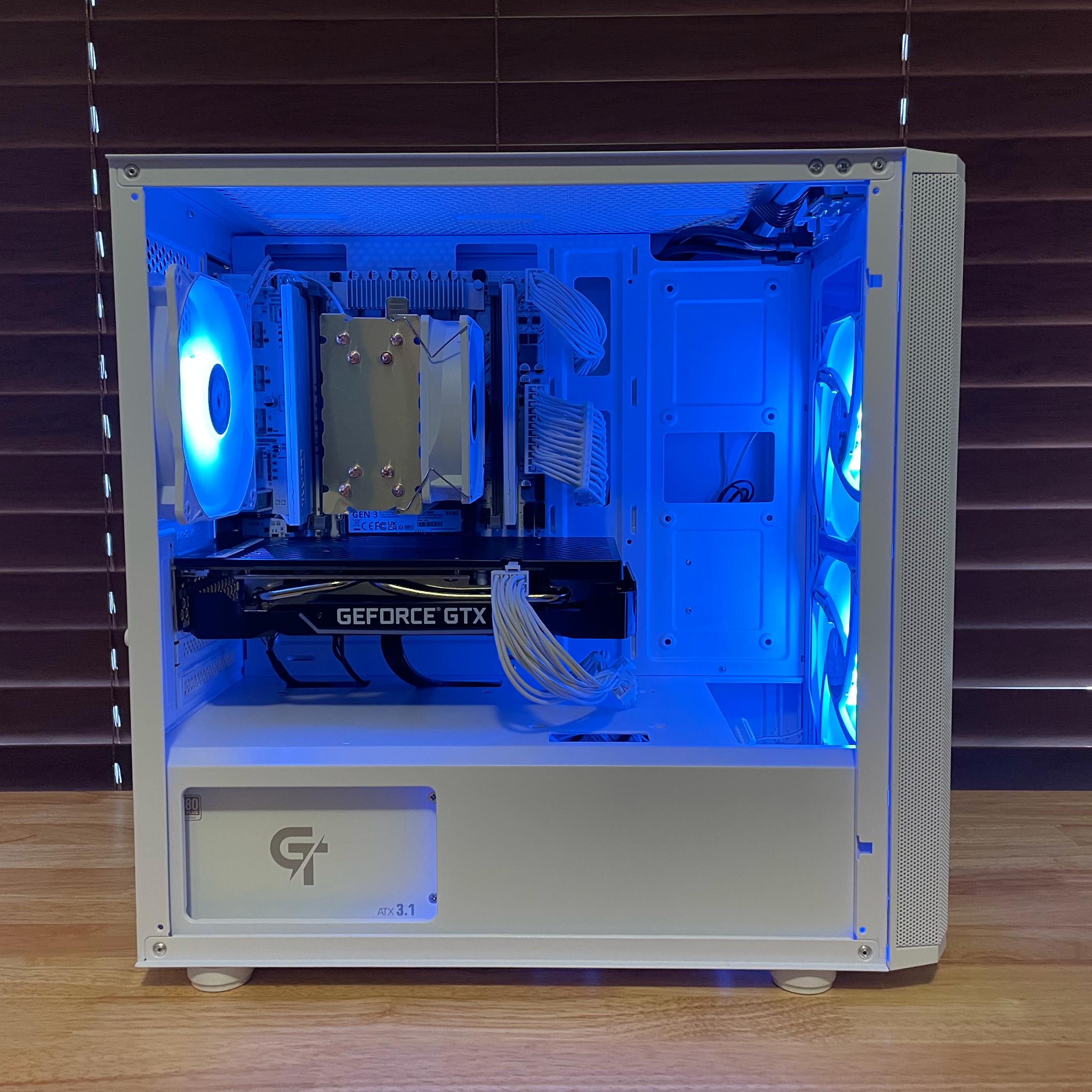 White Budget Gaming PC (Xeon E5-2630 V4 | GTX 1660 Super | 32GB RAM | 512GB SSD | Wifi)