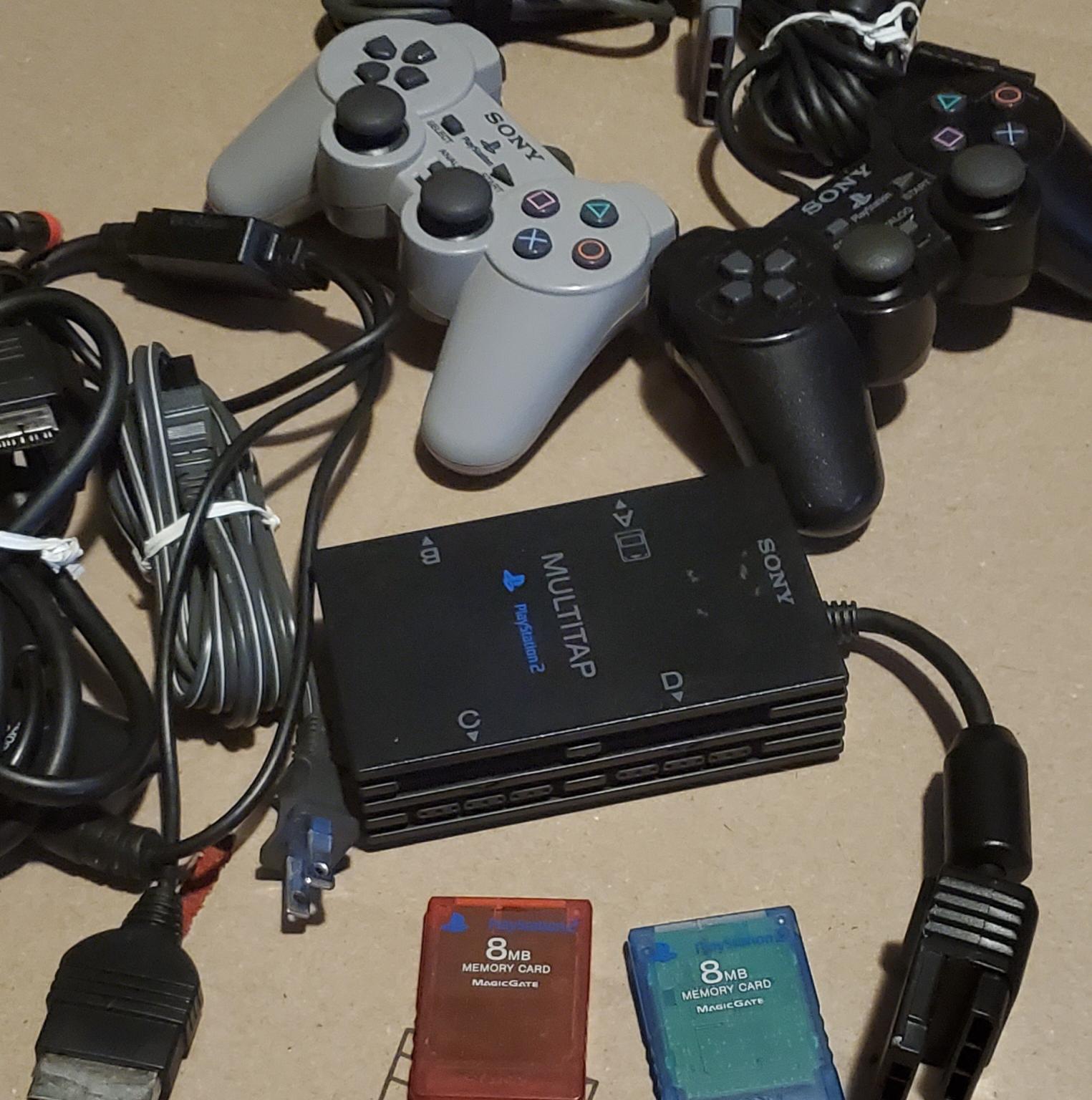PS2 Fat model console w/games bundle