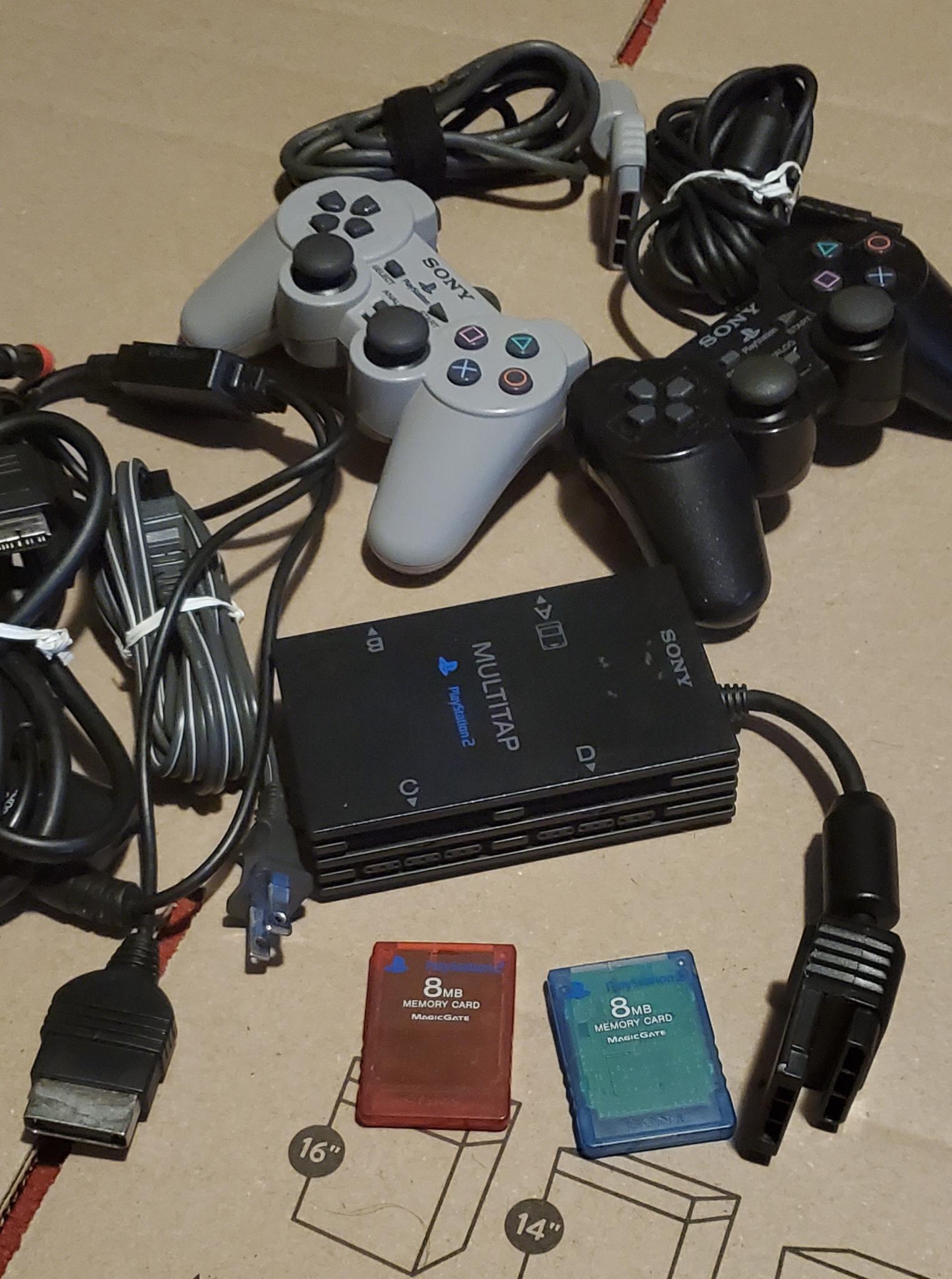 PS2 Fat model console w/games bundle
