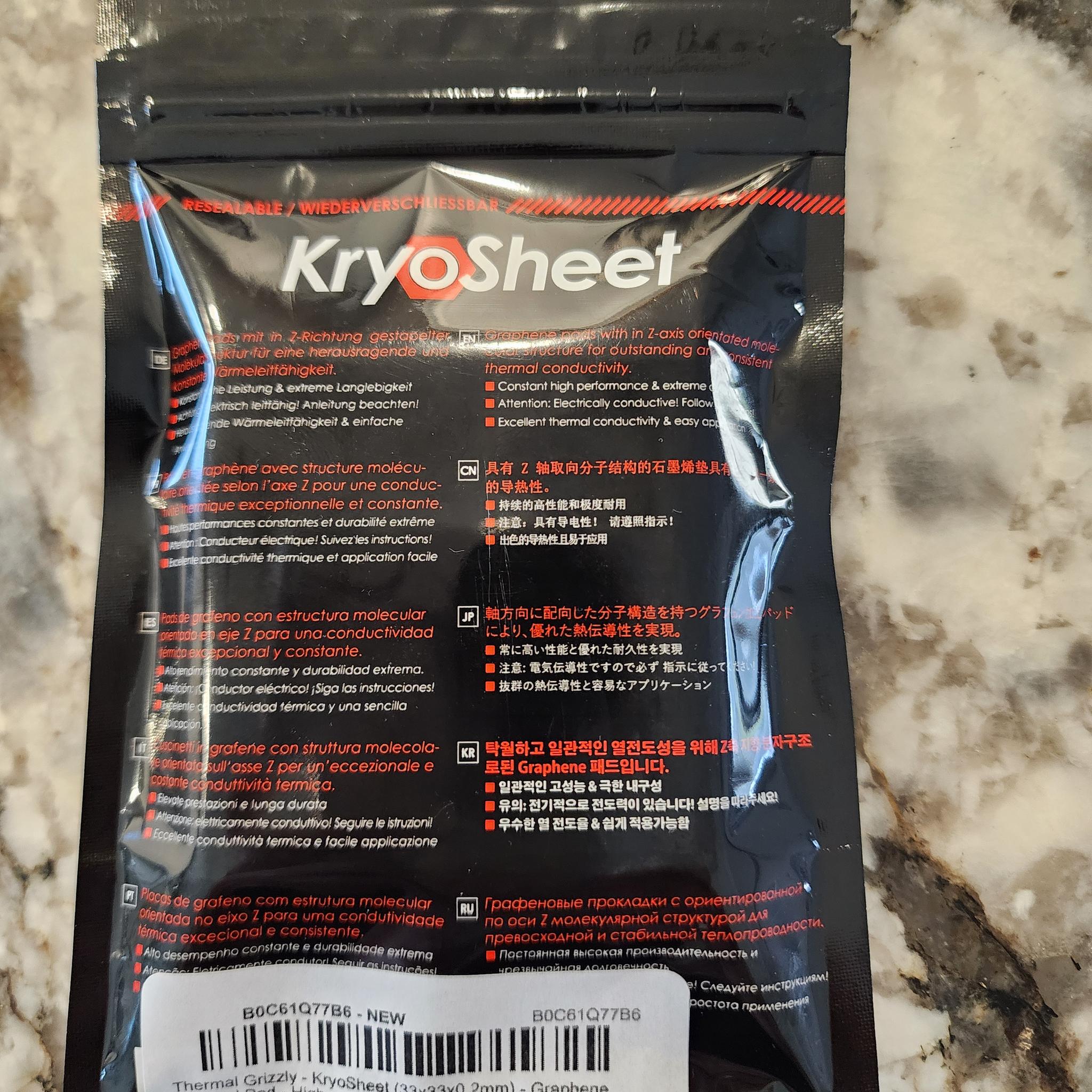 Thermal Grizzly KryoSheet 33x33mm