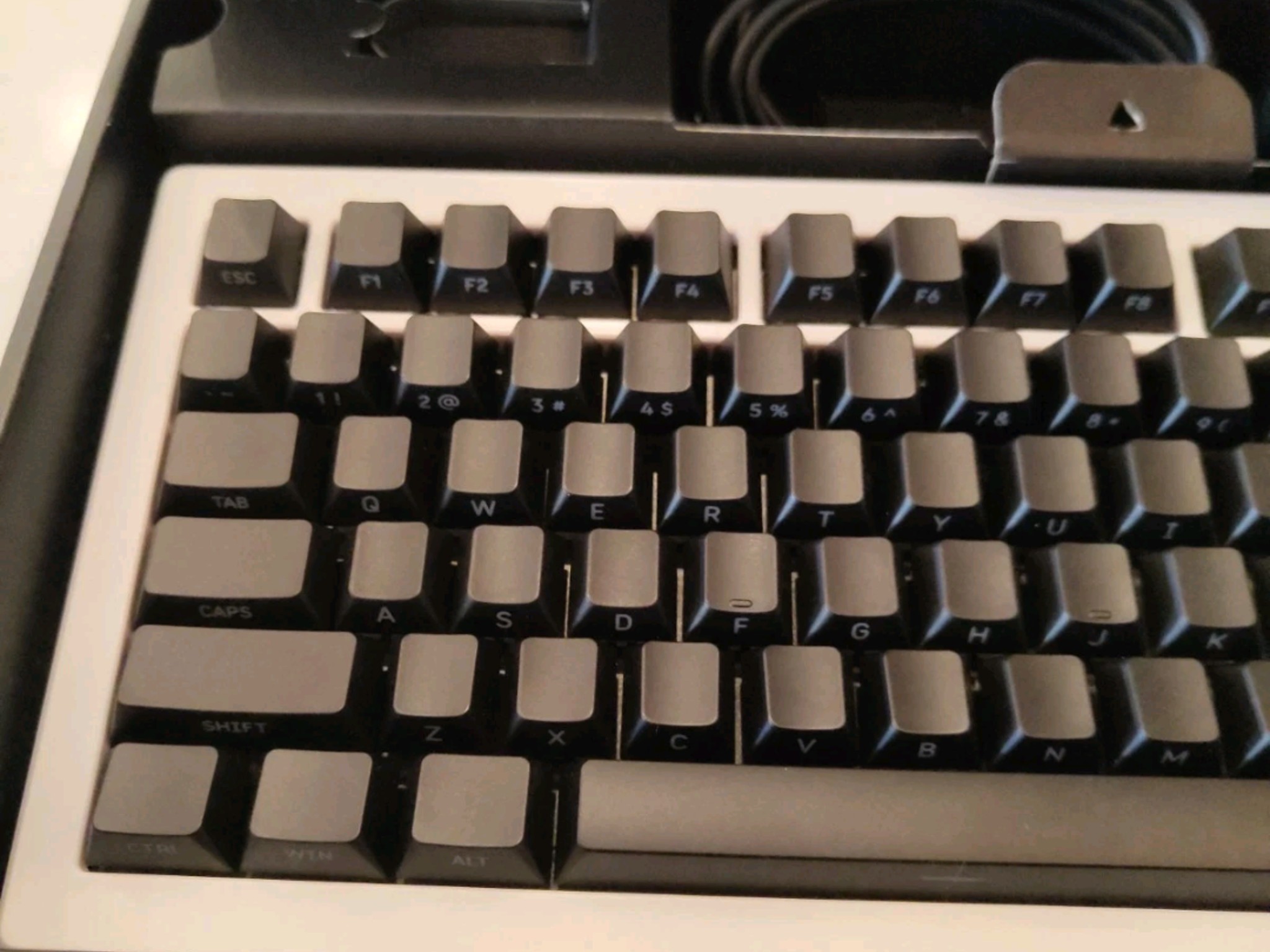 DROP CSTM80 Mechanical Keyboard Black/White RGB BACKLIGHT (RARE)