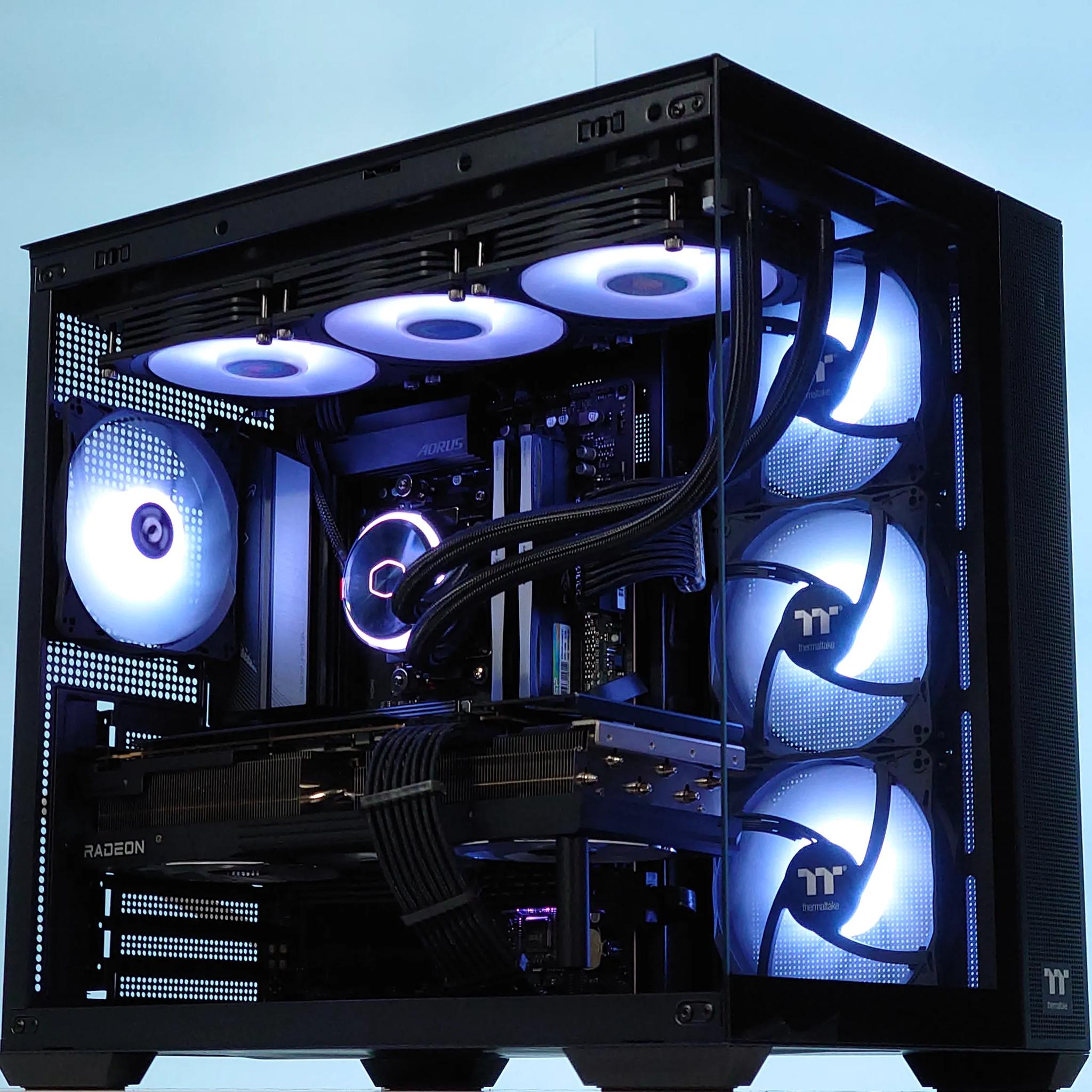 🫗🧊Liquid Cooled Gaming PC⚡AMD RX 7800 XT 16GB⚡Intel i5 13600KF 14 core⚡32GB DDR5⚡1TB SSD