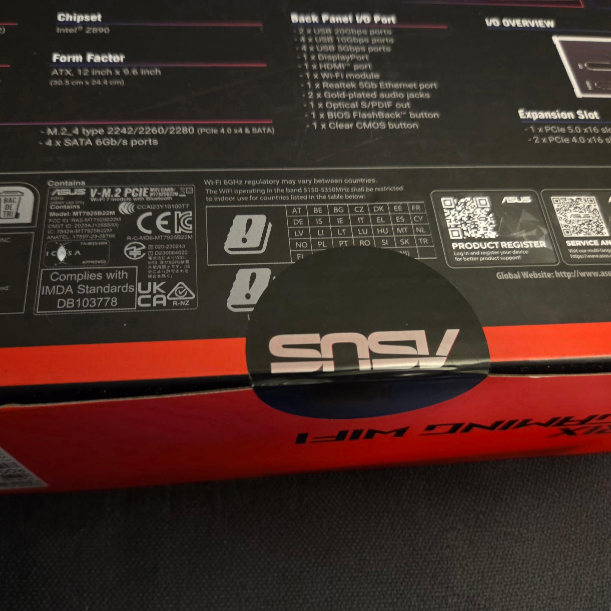 ASUS ROG STRIX Z890-H GAMING WIFI INTEL CORE ULTRA