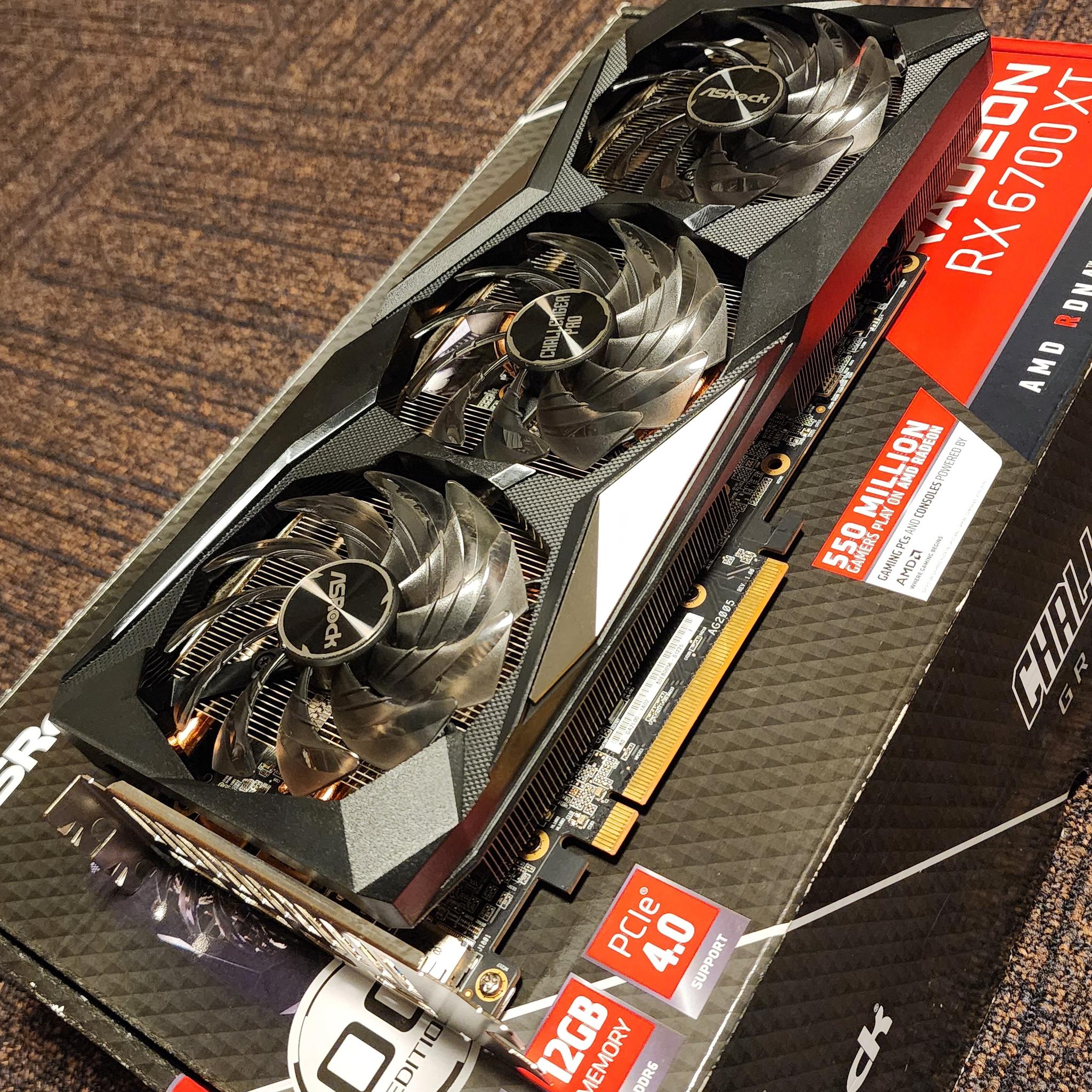 Radeon 6700 XT Challenger Pro OC 12GB Triple-Fan GPU – Tested, Boxed