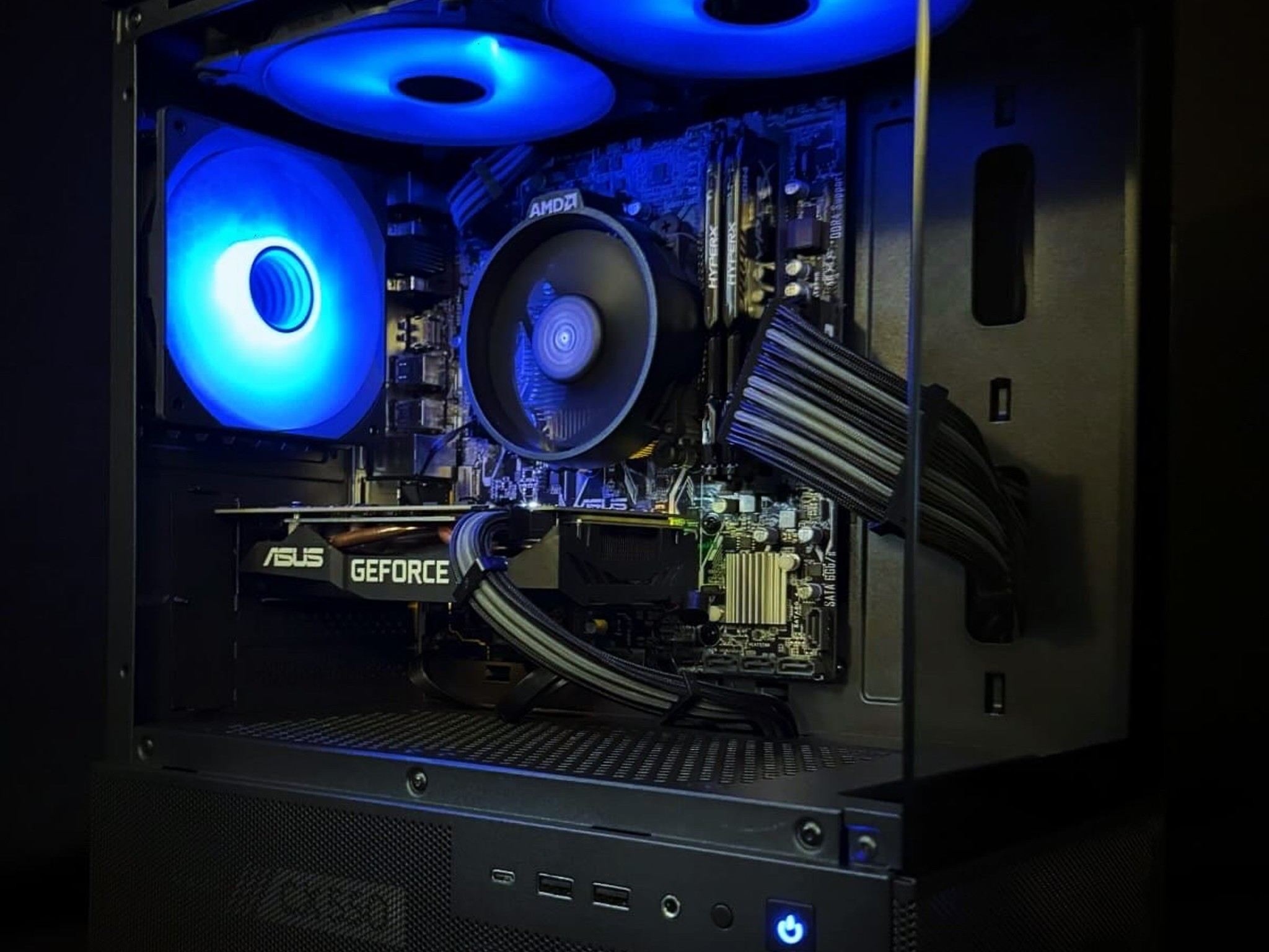 Nvidia RTX 2060 / Ryzen 5 2600x 16GB DDR4 Okinos Aqua aRGB gaming pc