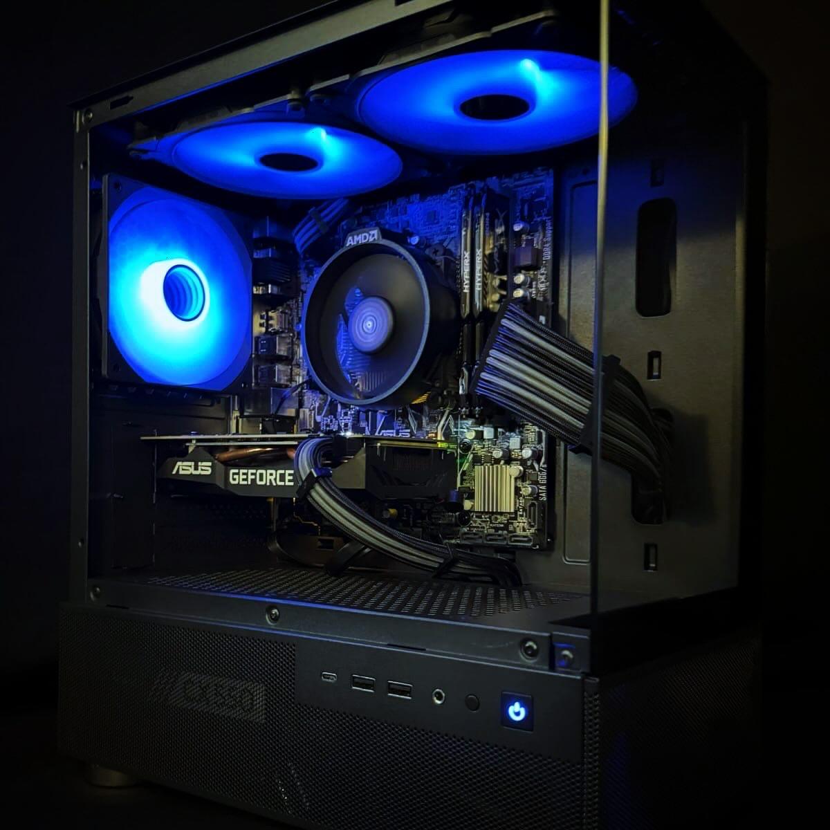 Nvidia RTX 2060 / Ryzen 5 2600x 16GB DDR4 Okinos Aqua aRGB gaming pc