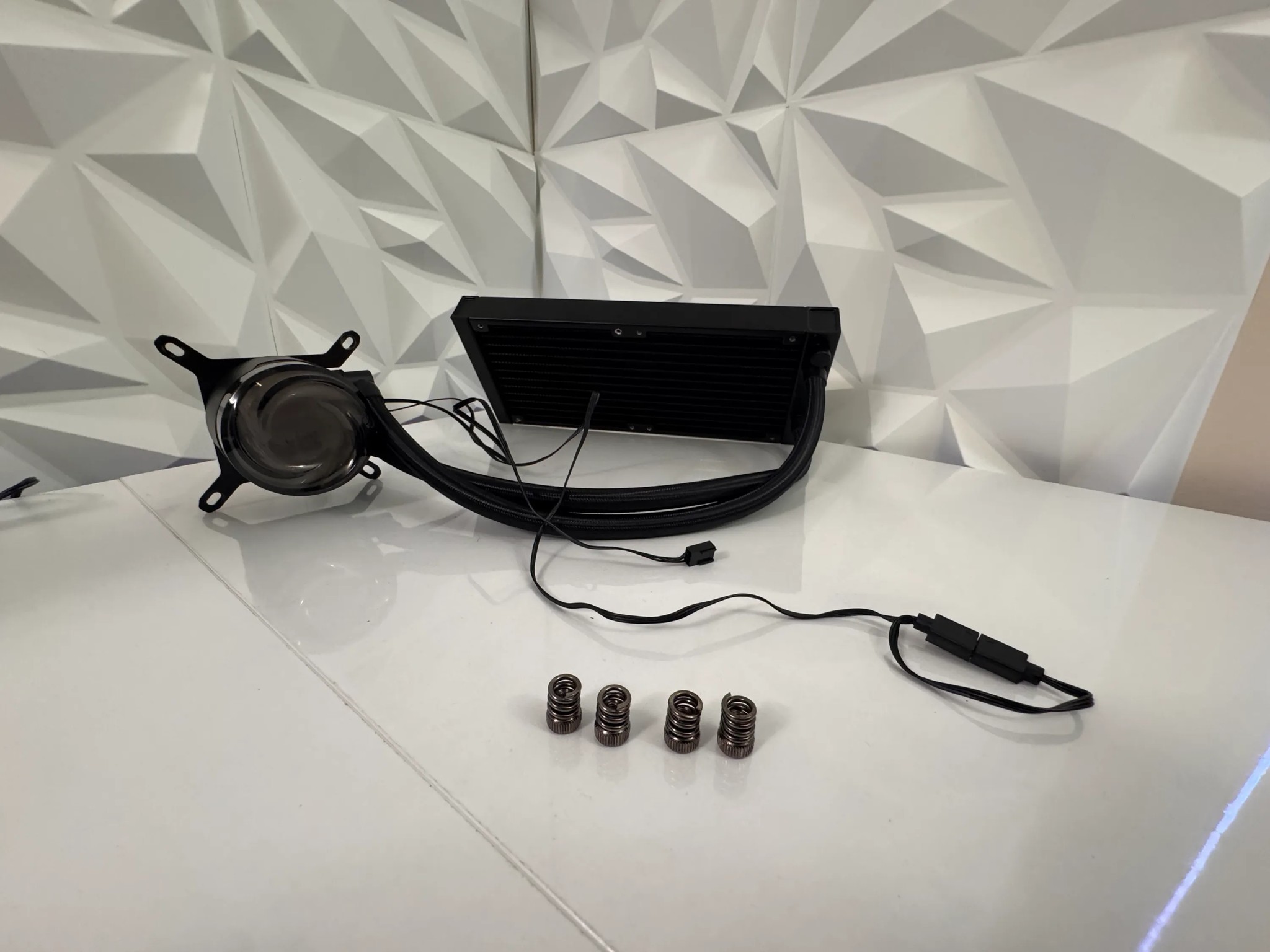 Black iBUYPOWER AW4 240mm AIO Liquid Cooler