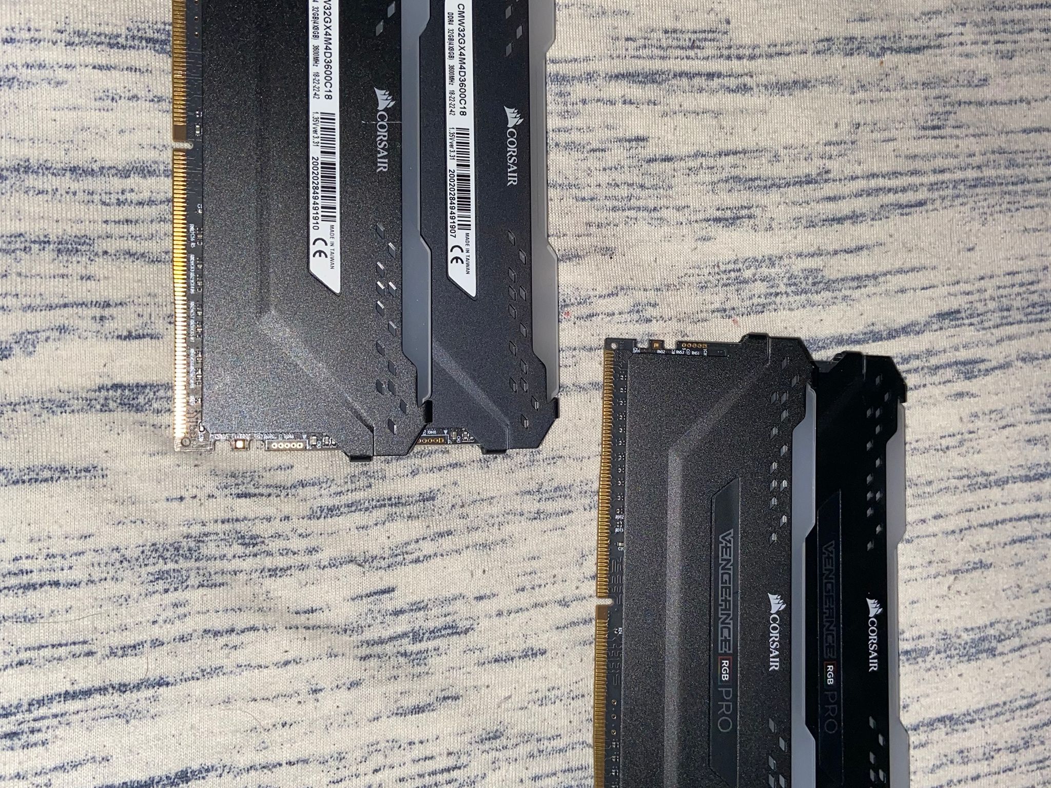 Used! Corsair vengeance RGB PRO 3600hz 4x8GB