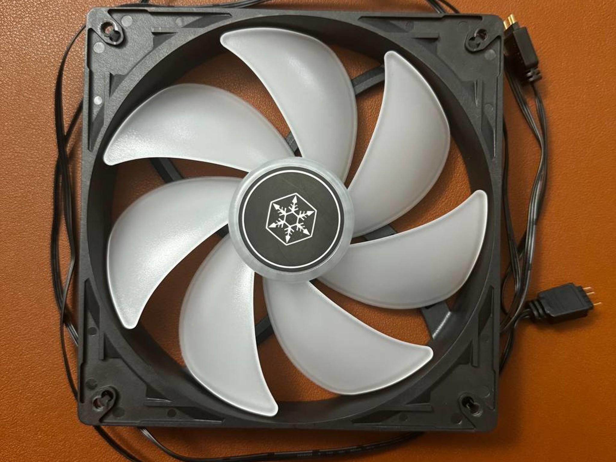 2 Silverstone 140mm ARGB Case Fans and fan/argb hub