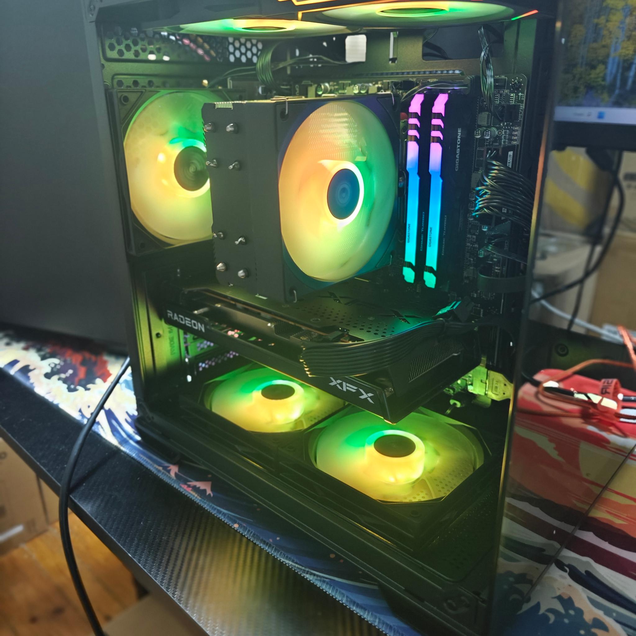 1080P/1440P OKINOS GAMING PC|AMD RYZEN 7 3700X|XFX AMD RX 7600 8GB|1TB SSD|32GB DDR4|WINDOWS 11 HOME