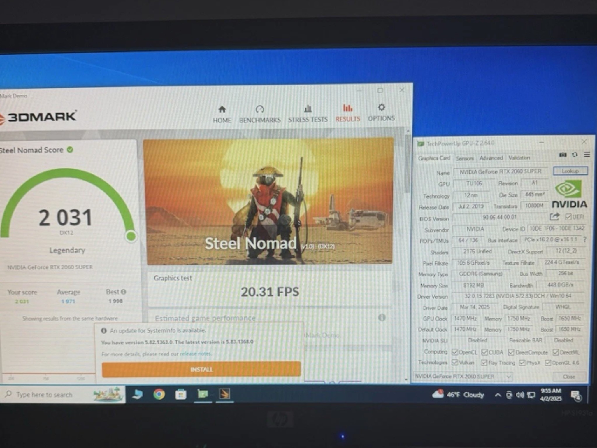 Nvidia RTX 2060 Super 8GB Founder's Edition (9001G1602560000)