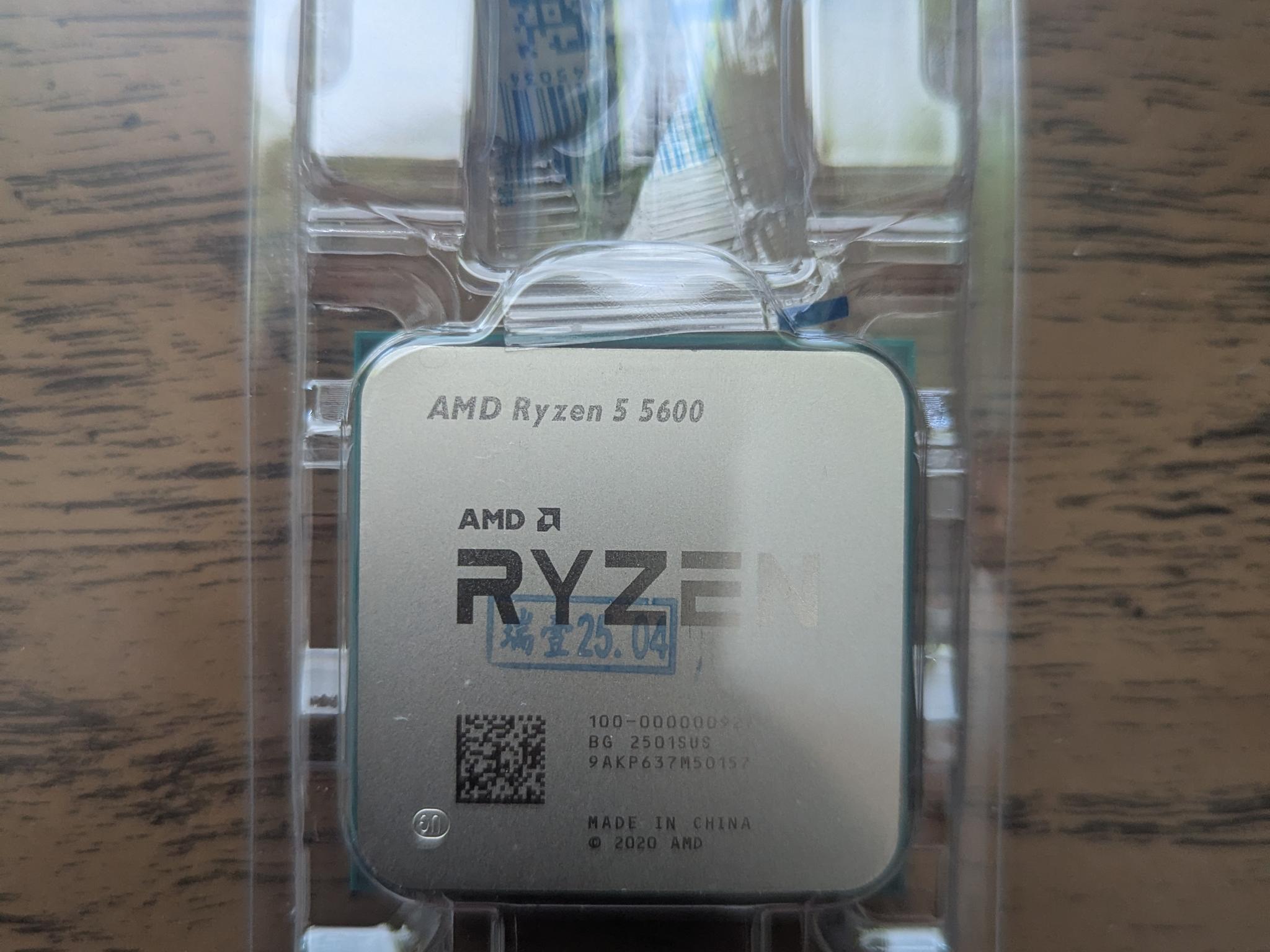 Used AMD Ryzen 5 5600 Processor (3.5 GHz, 6 Cores, Socket AM4)