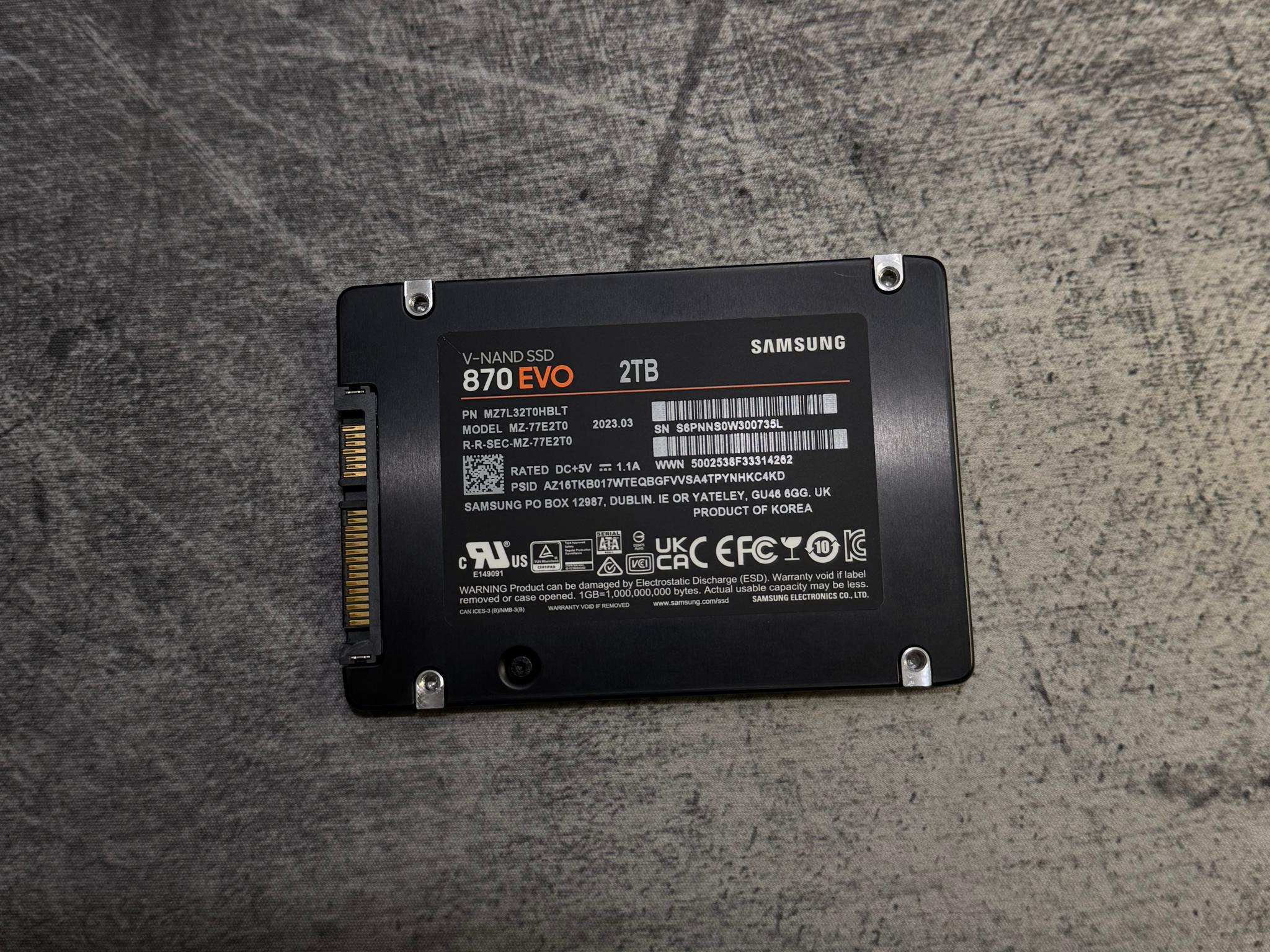 Samsung 870 EVO 2TB 2.5”