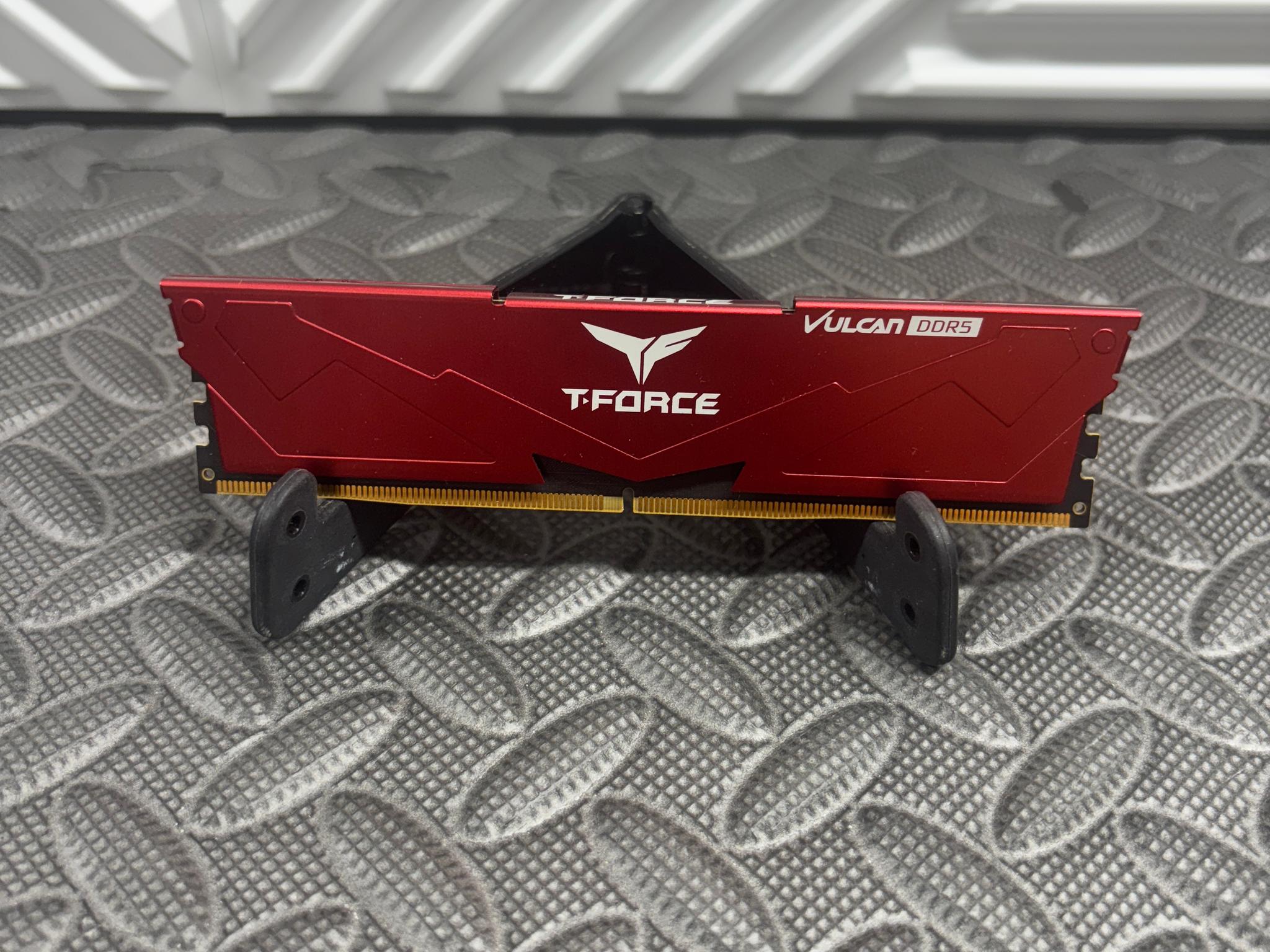 TEAMGROUP T-Force Delta RGB 16GB DDR5-6000 CL38 Desktop RAM | Red | FLRD516G6000HC38ABK