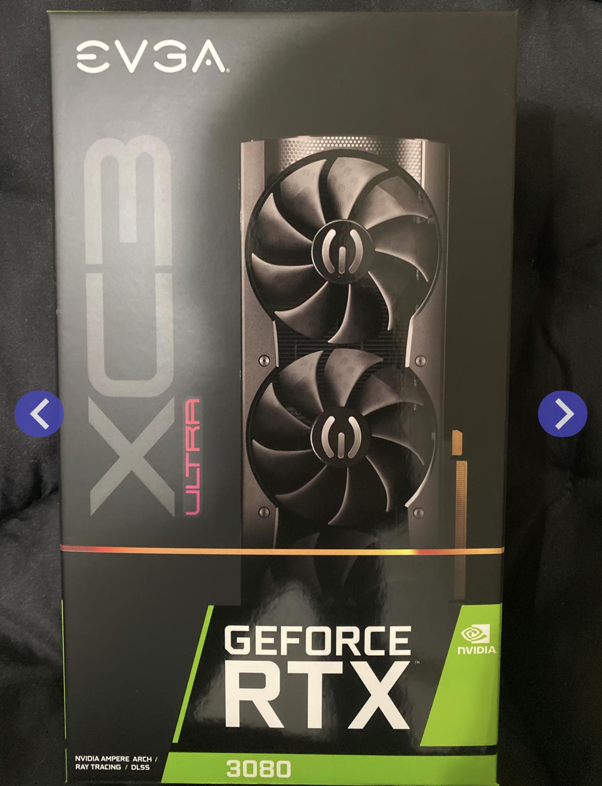 EVGA GeForce RTX 3080 XC3 ULTRA GAMING 10GB GDDR6X Graphics Card
