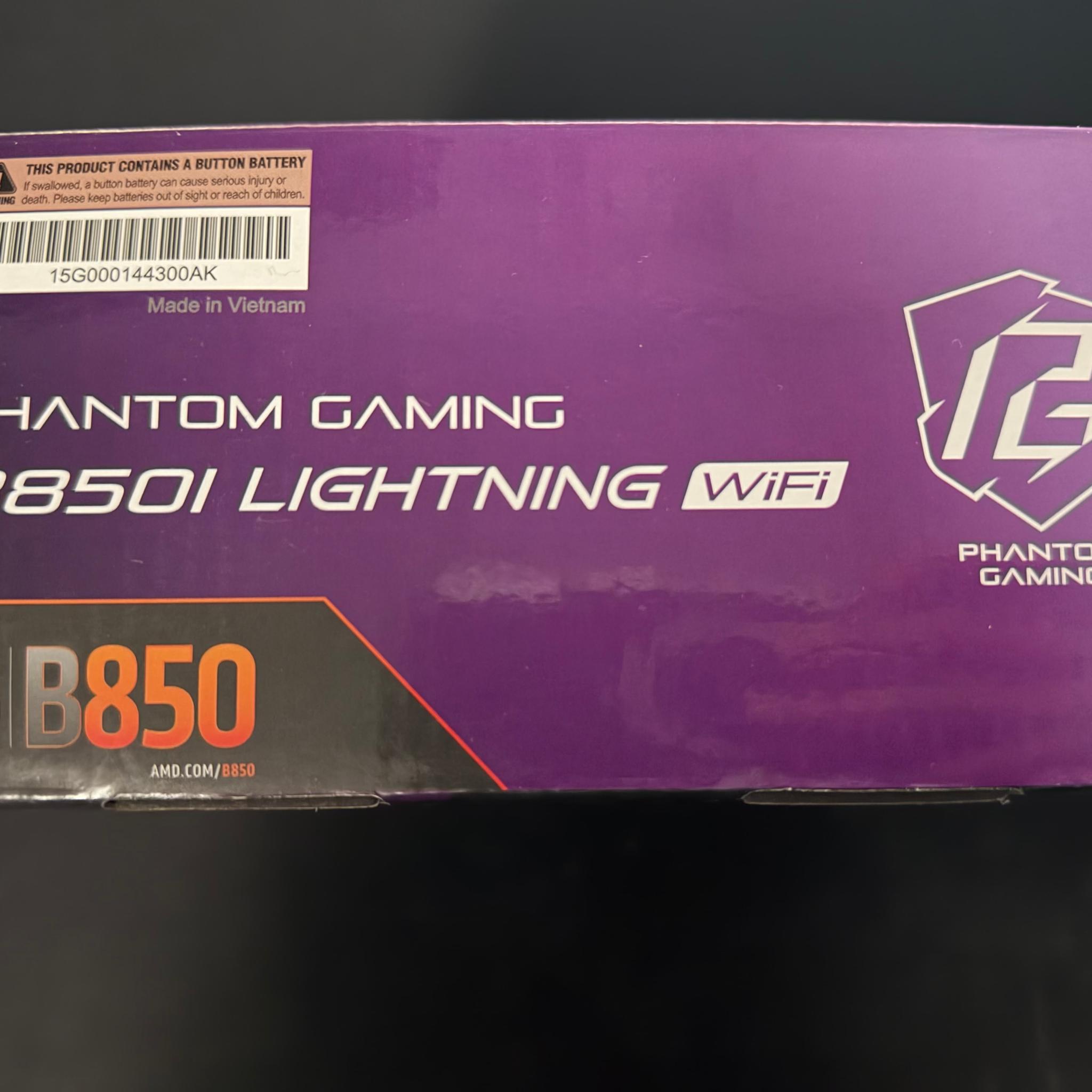 ASRock B850I Lightning WiFi AM5 Motherboard AMD B850 SATA 6Gb/S Mini ITX