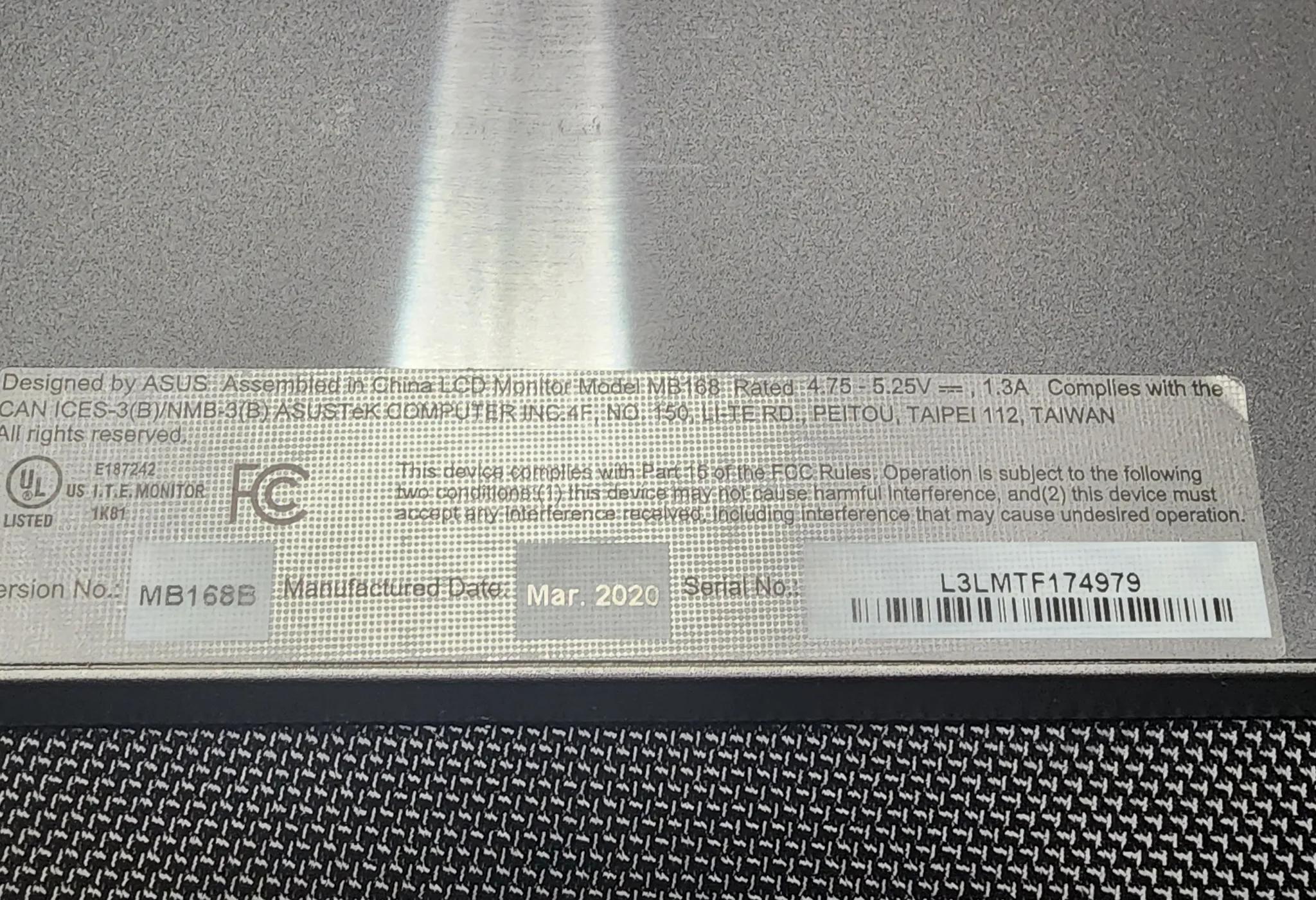 Asus Portable Monitor