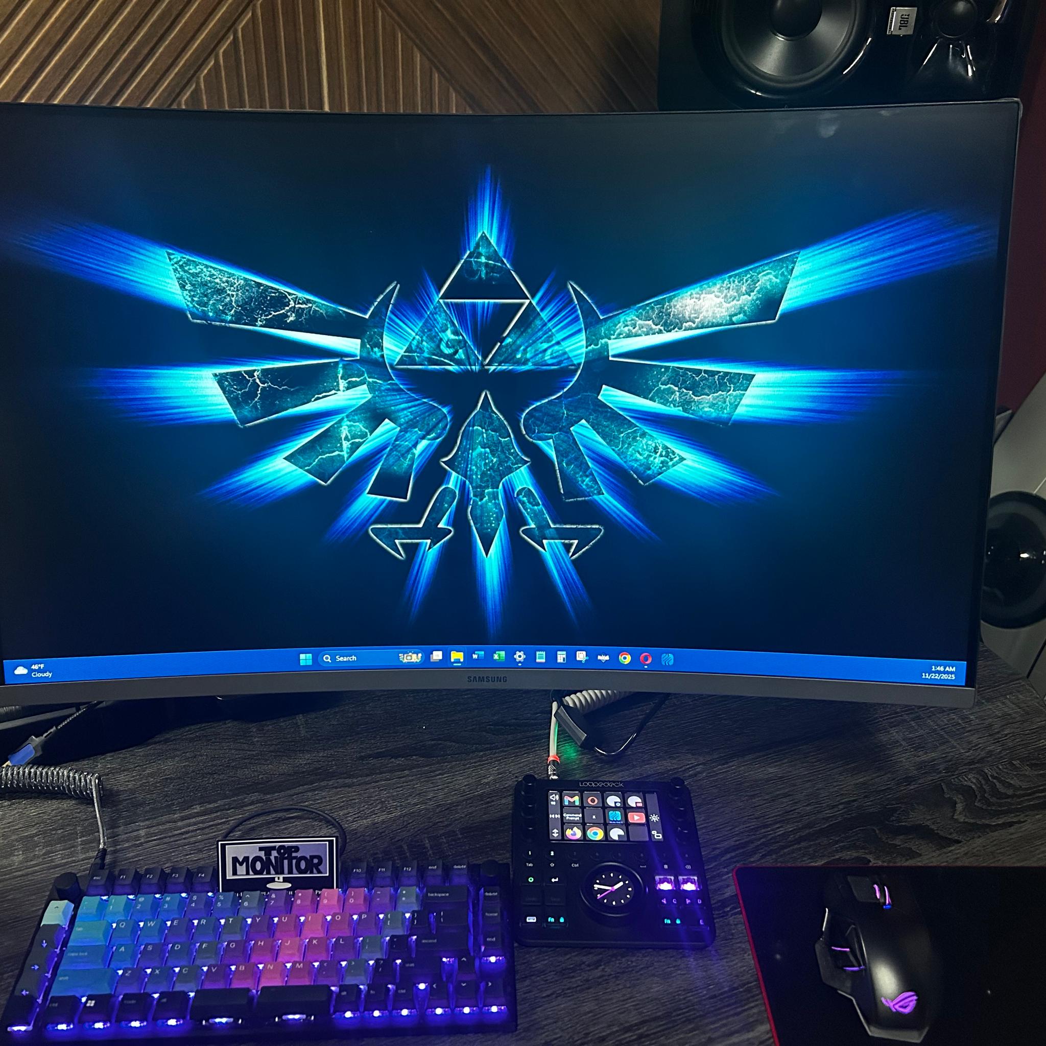 Samsung 32” FHD (1920 x 1080) (75hz) Curved Monitor with Bezel-Less Design (Refurbished)