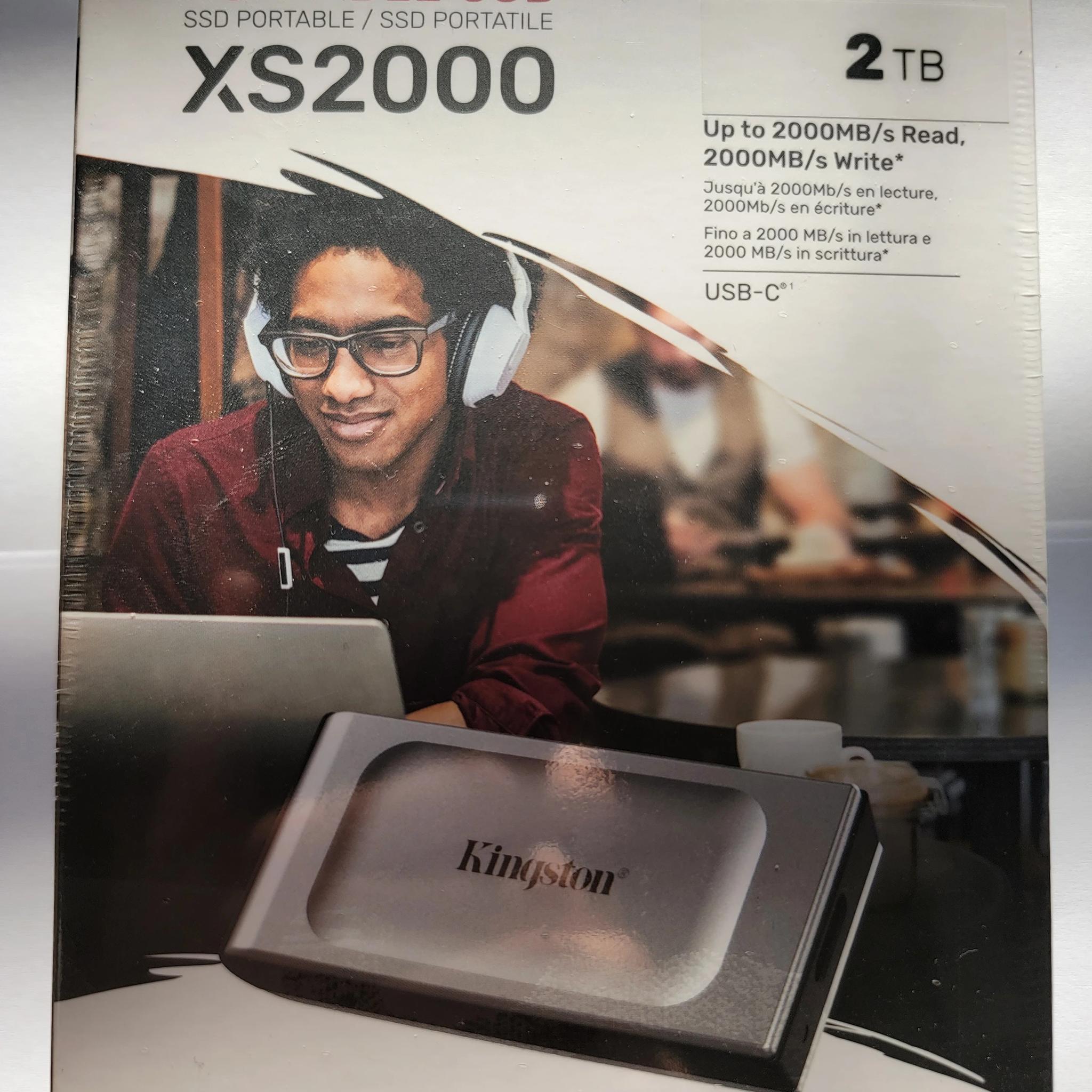 Kingston XS2000 2TB External SSD USB Type-C 3.2 Gen 2x2 2000MB/s Brand New In Box Sealed