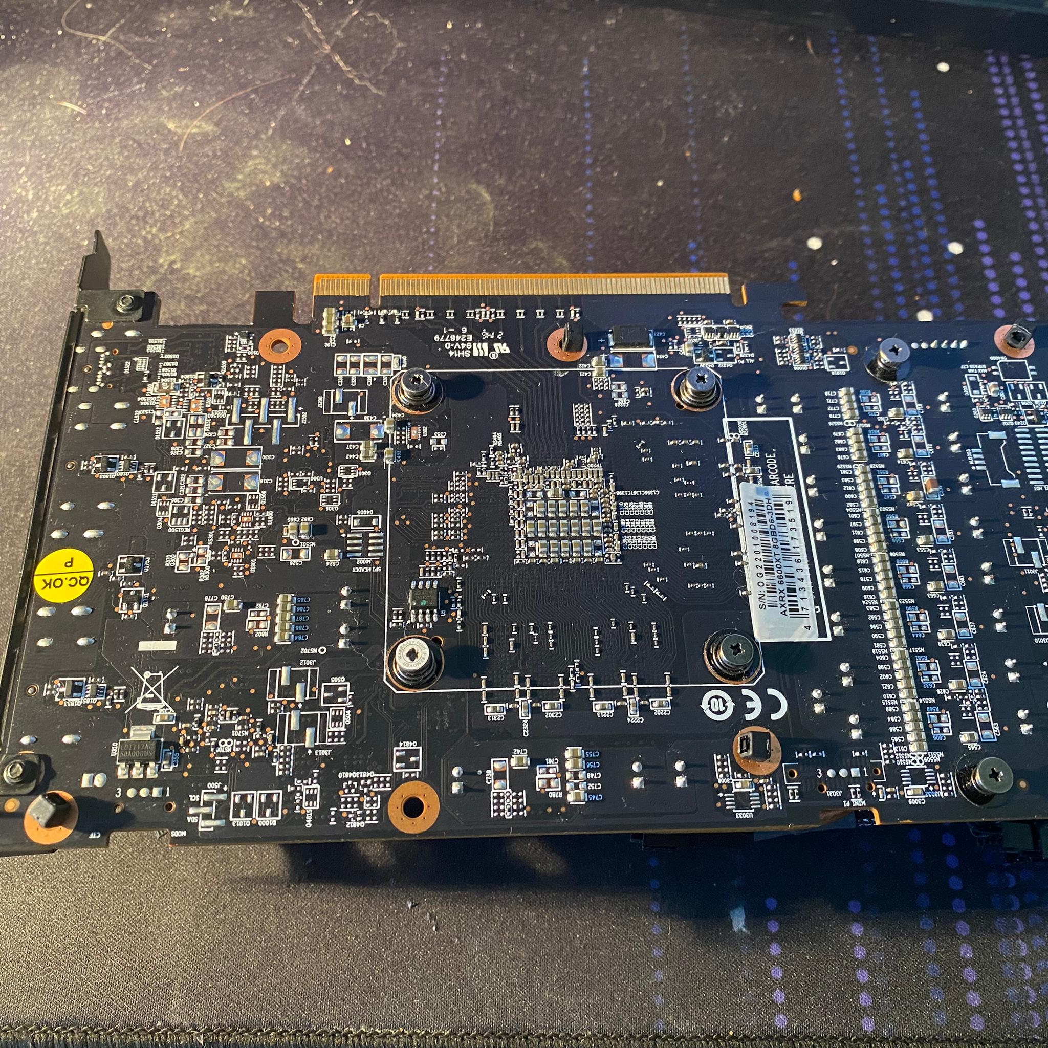 Deshrouded PowerColor Fighter RX 6600 XT Ugly but functional