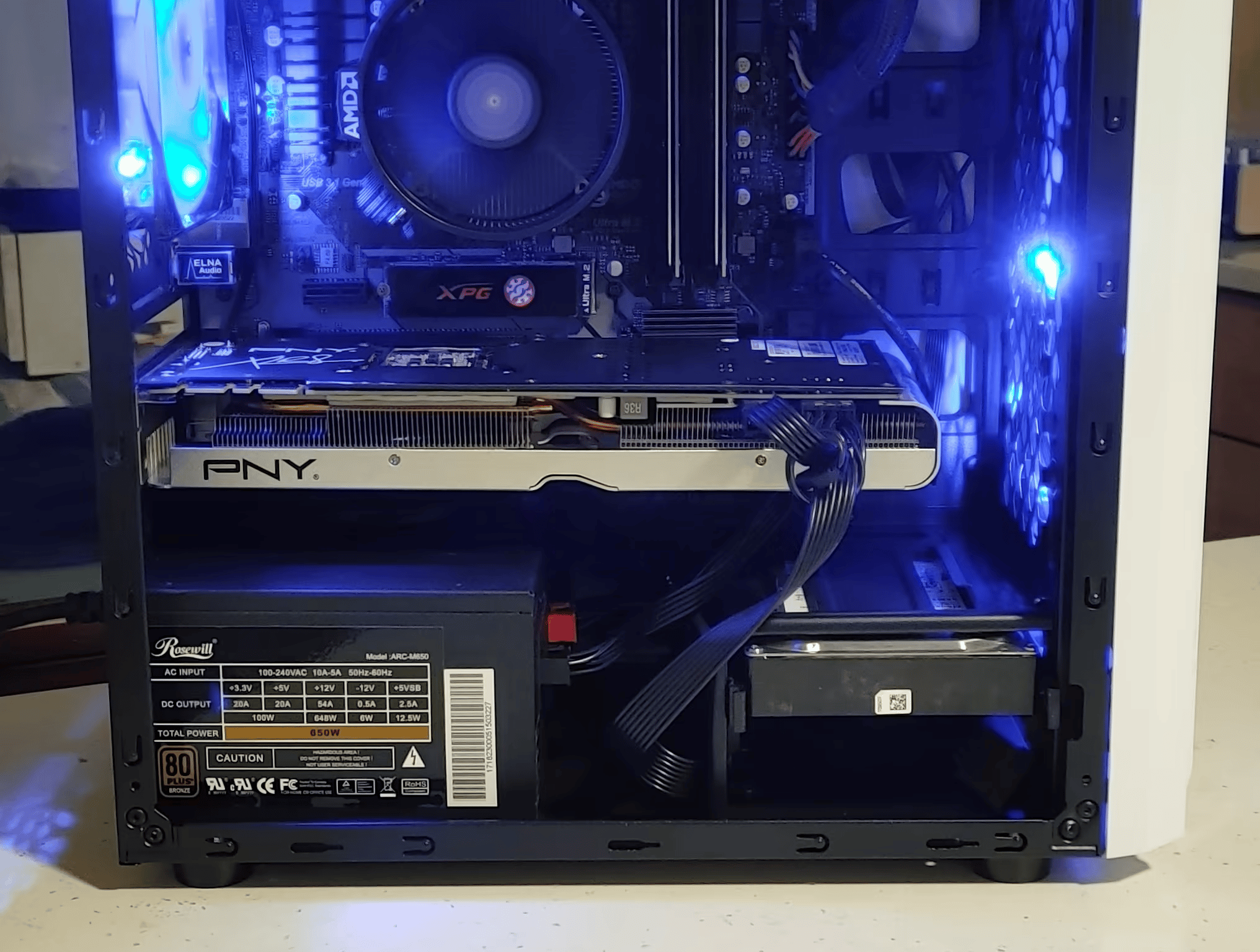 Sleek White Gaming PC