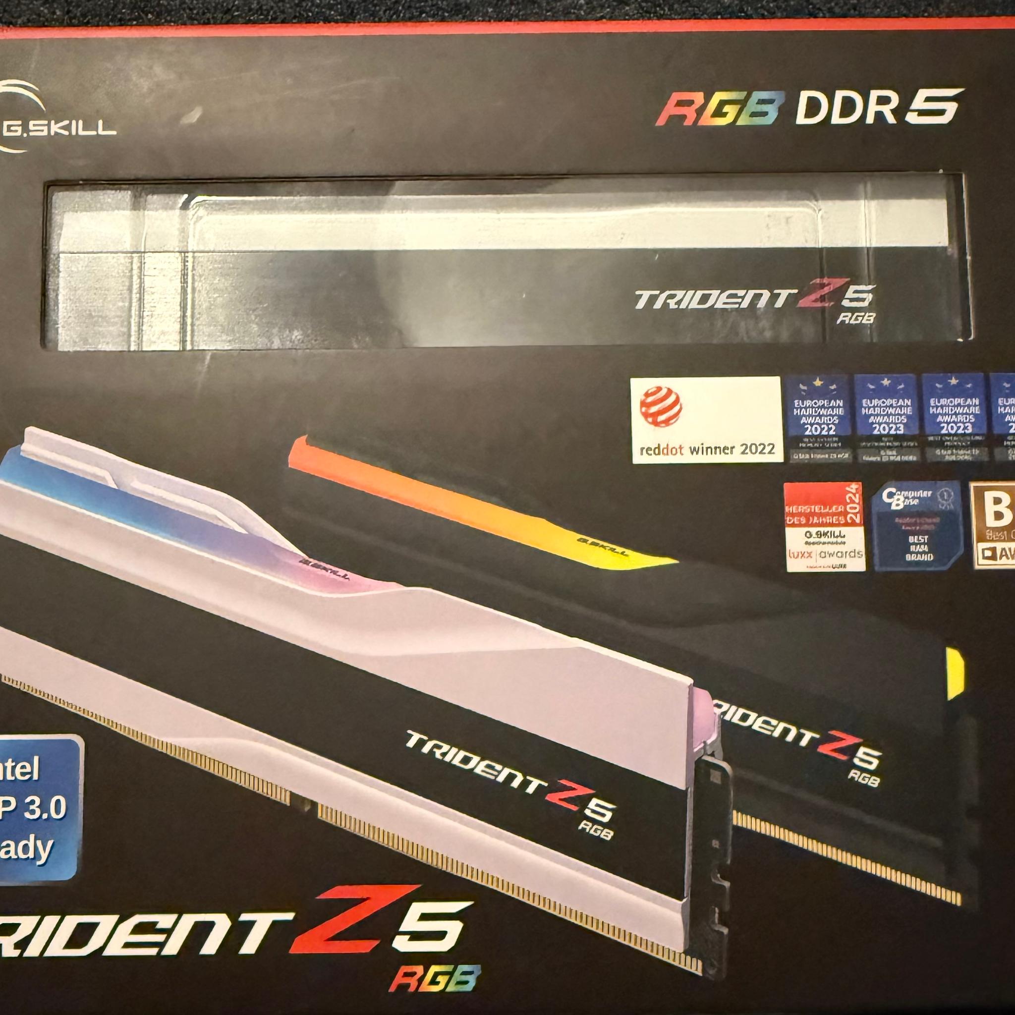 G.SKILL Trident Z5 RGB 64GB (2x32GB) DDR5 6000MHz CL36 White Ram