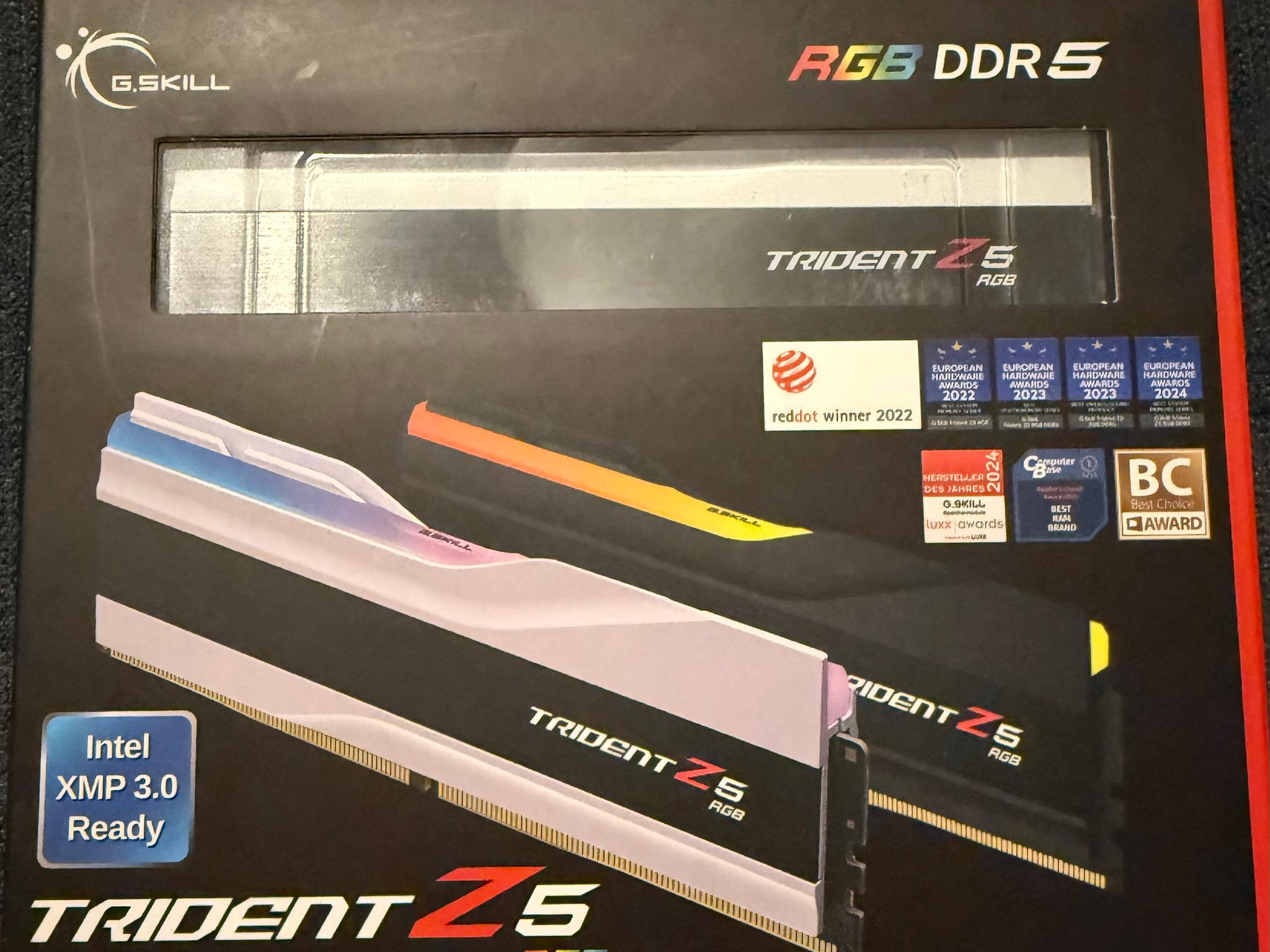 G.SKILL Trident Z5 RGB 64GB (2x32GB) DDR5 6000MHz CL36 White Ram