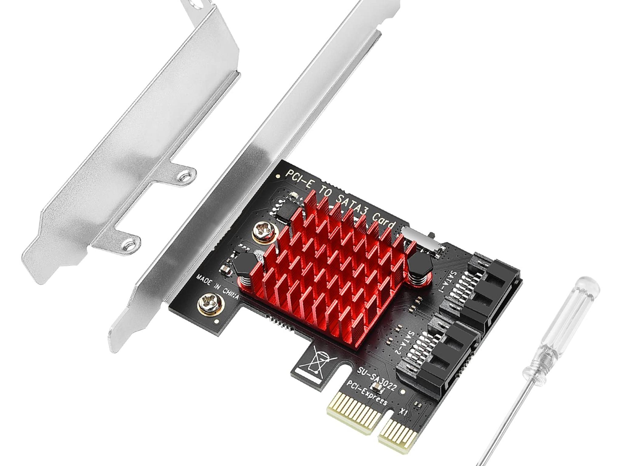 ELUTENG PCIE SATA Expansion Card 2 Ports PCIE to SATA Card 6Gbps