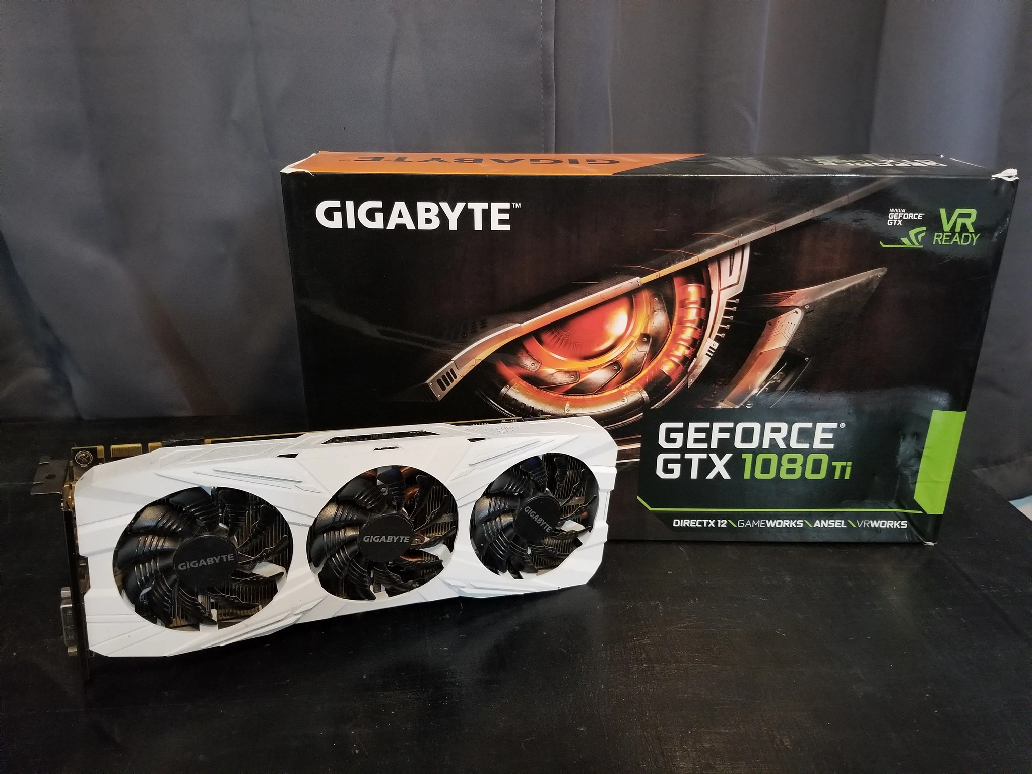 gtx 1080ti 11gb. custom painted white.