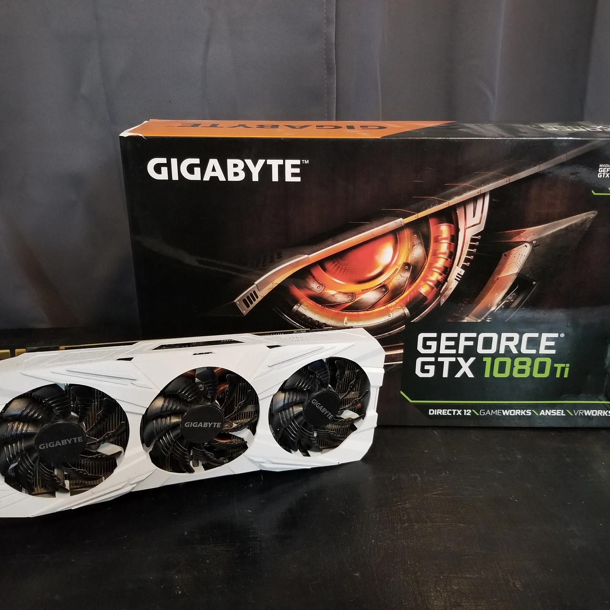 gtx 1080ti 11gb. custom painted white.