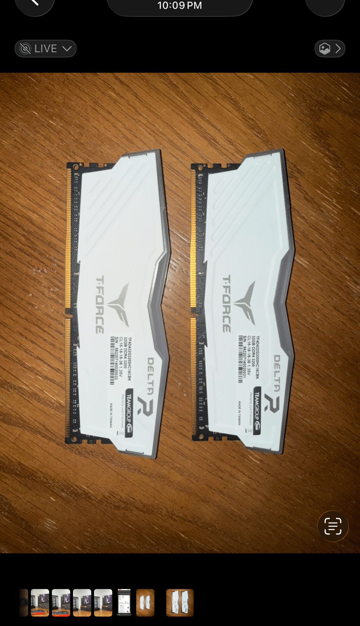 T-Force Delta RGB 64GB DDR4 3200MHz RAM 2x32GB