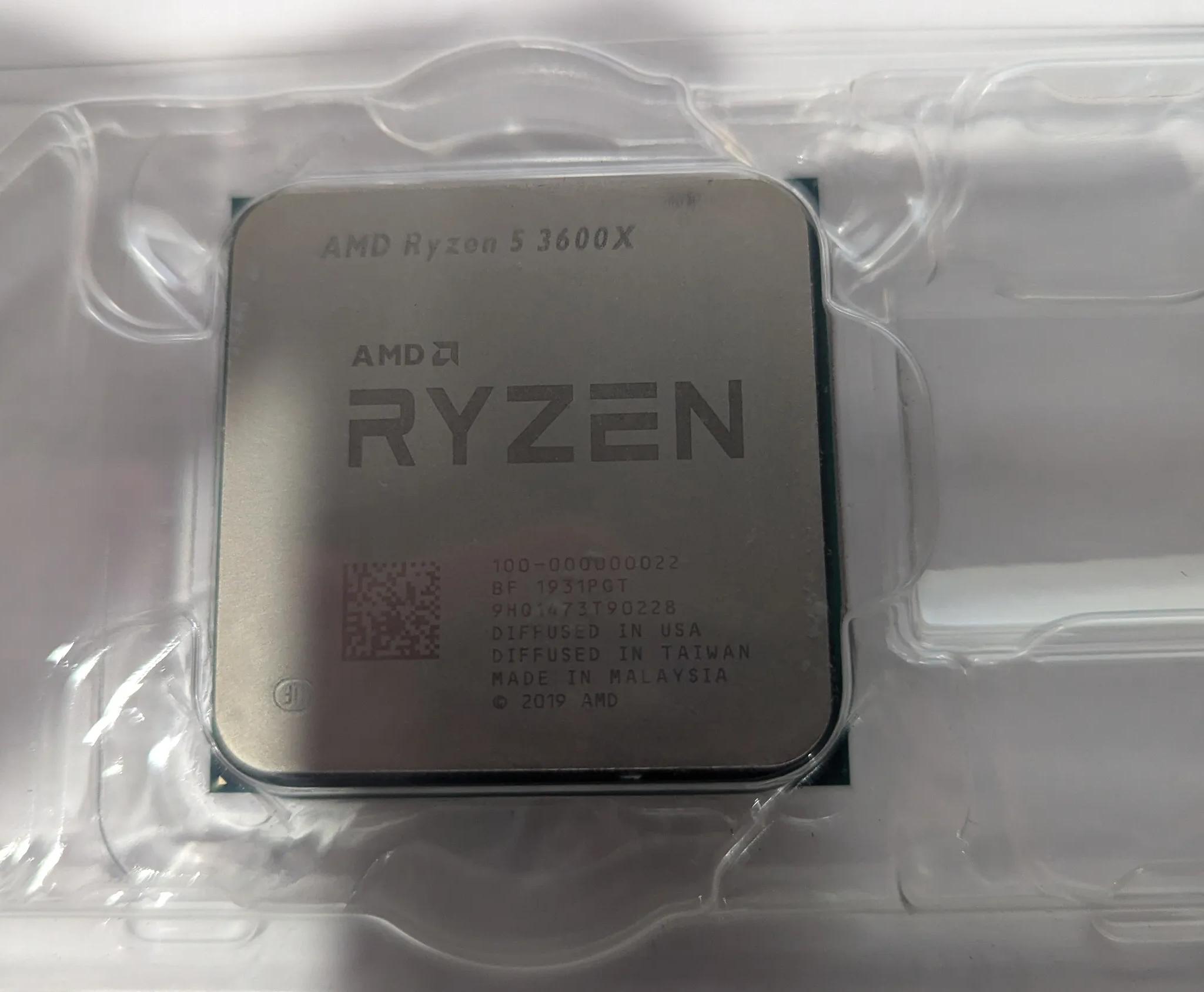 Ryzen 5 3600x with stock cooler
