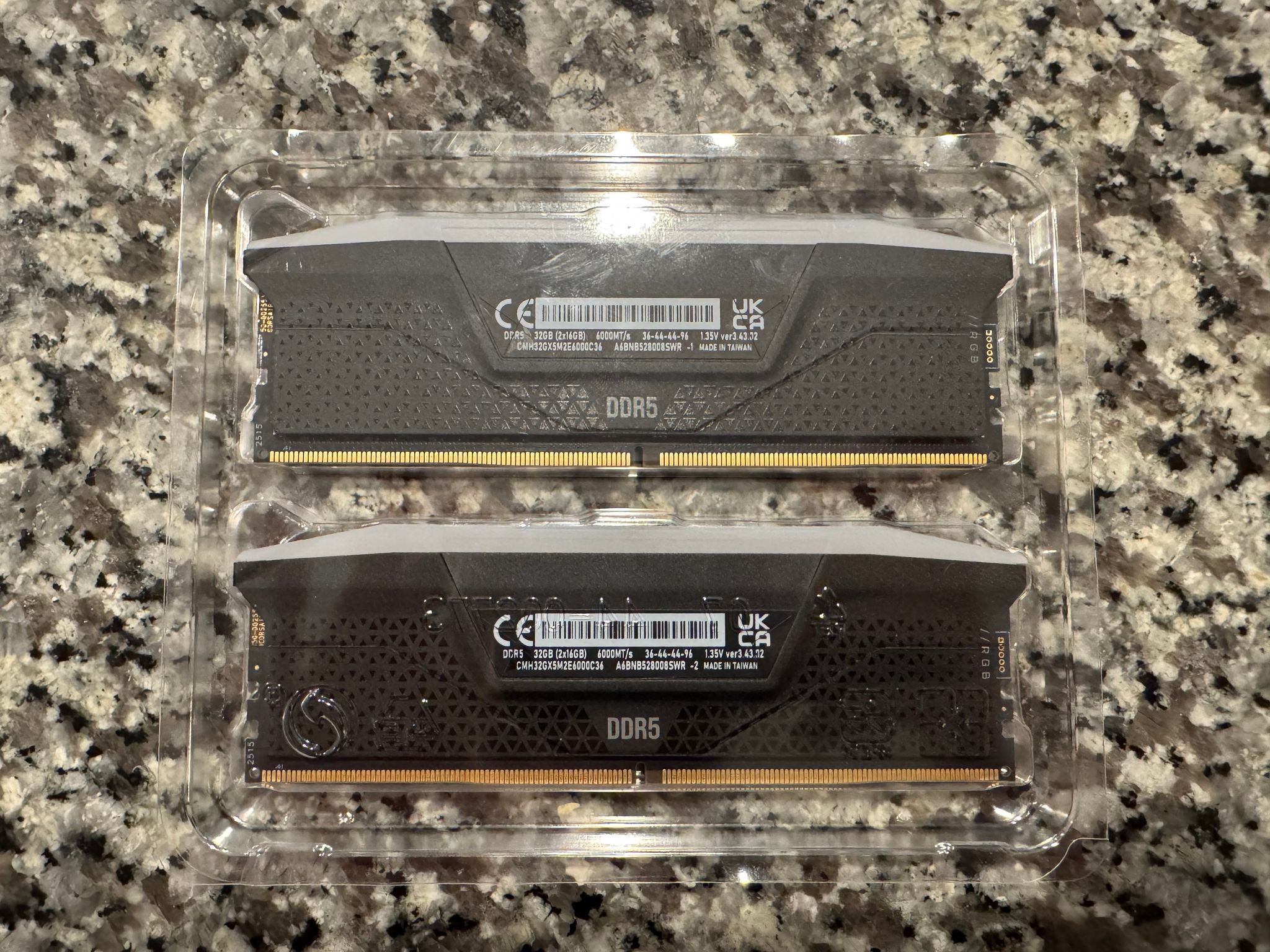 Corsair Vengeance RGB 32GB (2x16) DDR5 6000MT/s Memory