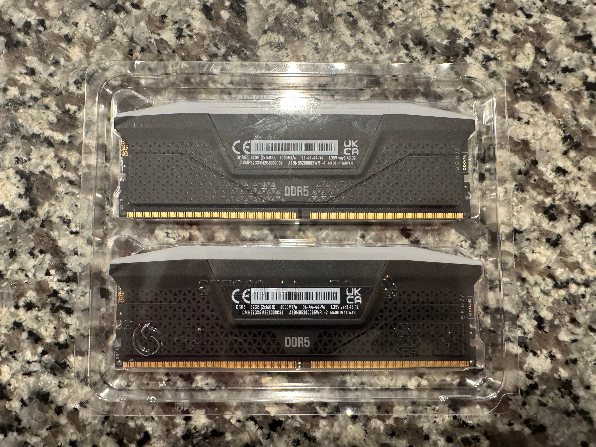 Corsair Vengeance RGB 32GB (2x16) DDR5 6000MT/s Memory