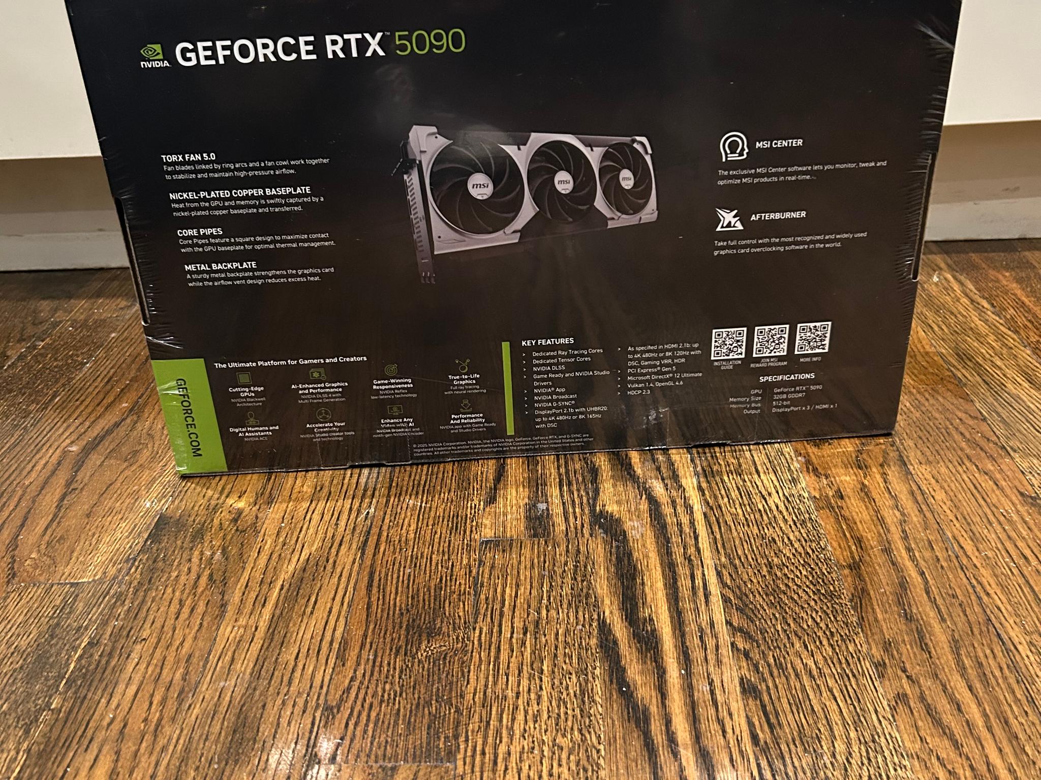 MSI GeForce RTX 5090 32G VENTUS 3X OC