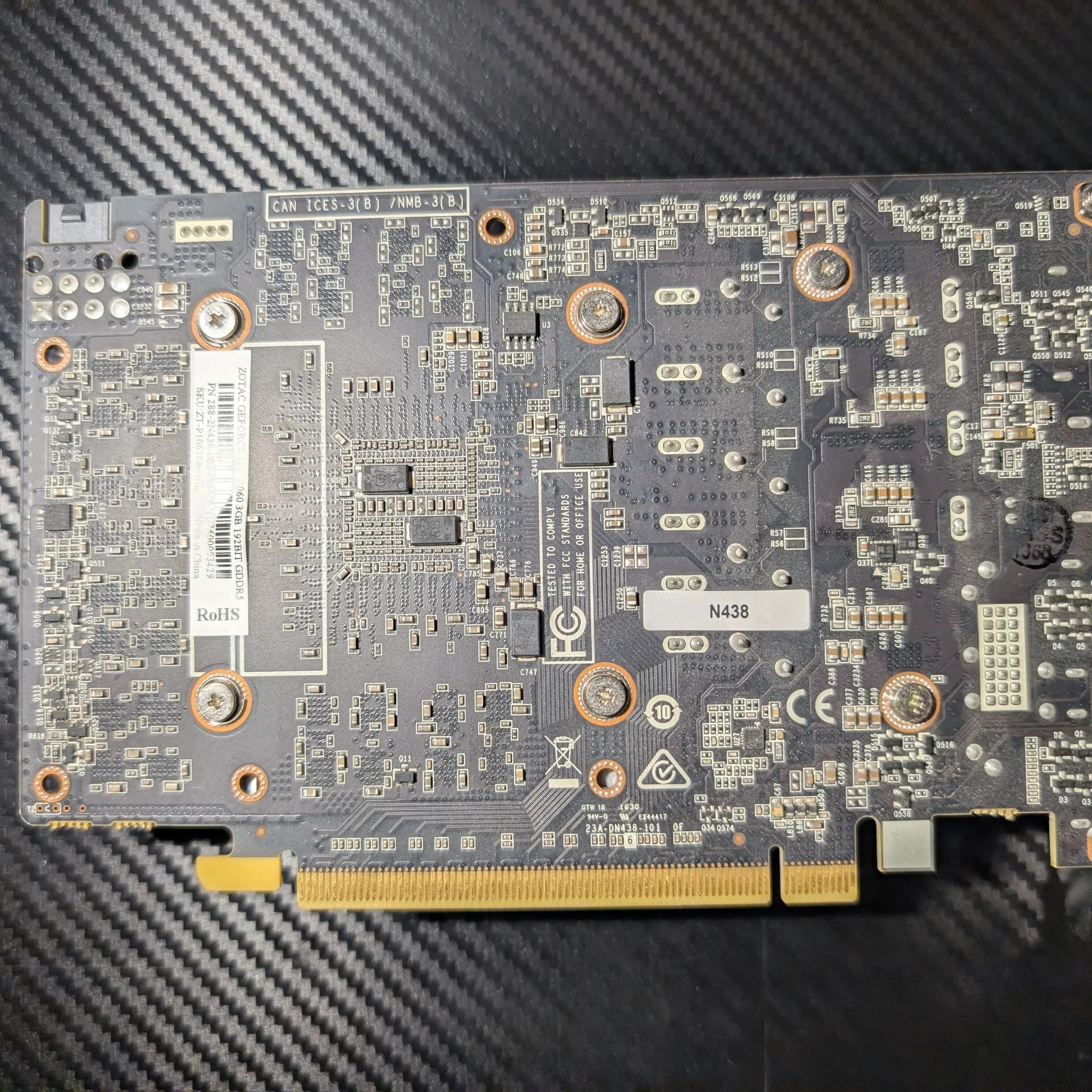 Zotac Nvidia GTX 1060 3gb