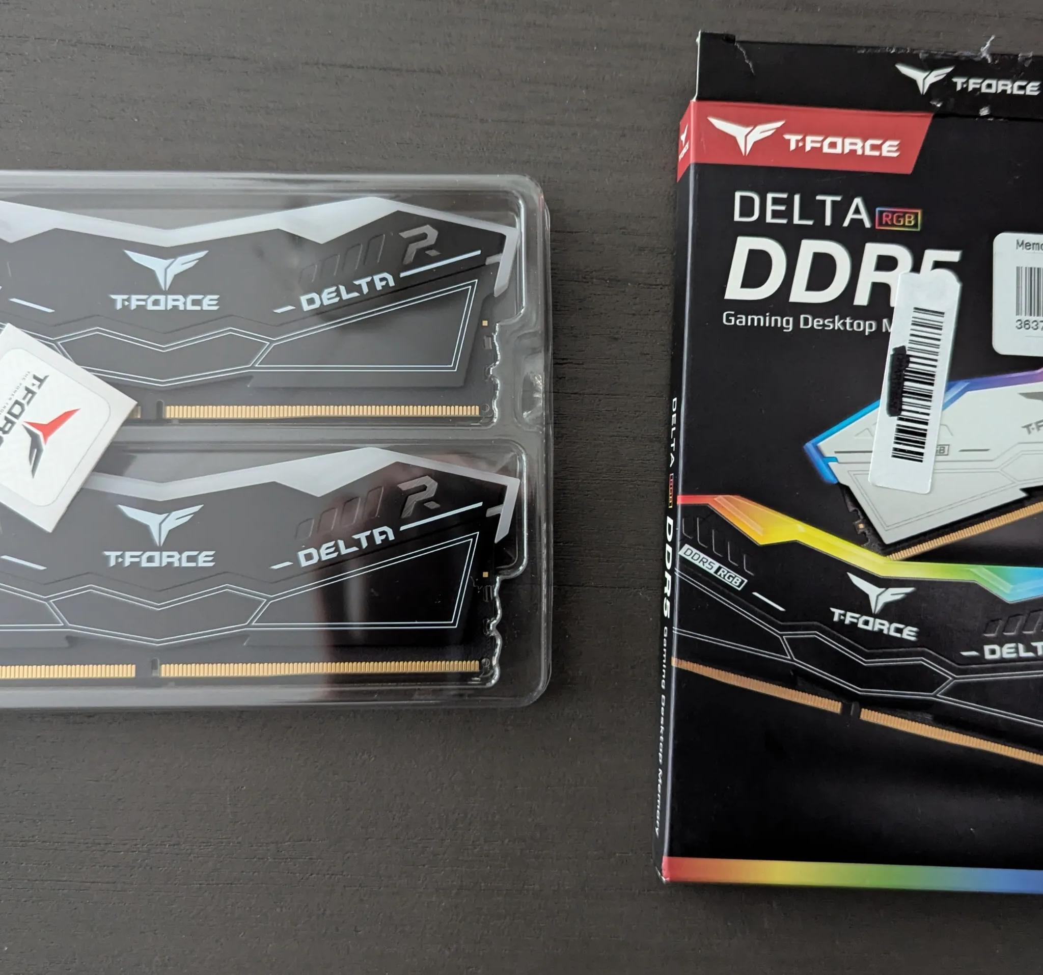 Team T-Force Delta RGB 32GB (2 x 16GB) 288-Pin PC RAM DDR5 6400 (PC5 51200) Desktop Memory
