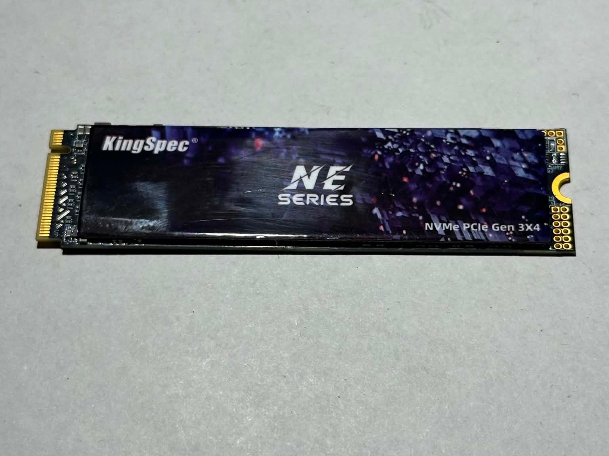 KingSpec NE Series 256GB M.2 NVMe PCIe Gen 3x4 SSD