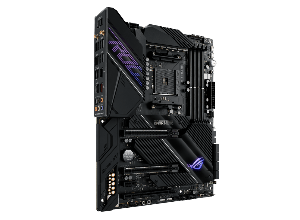 ASUS ROG CROSSHAIR VIII DARK HERO AMD X570 AM4 DDR4 ATX Desktop Motherboard