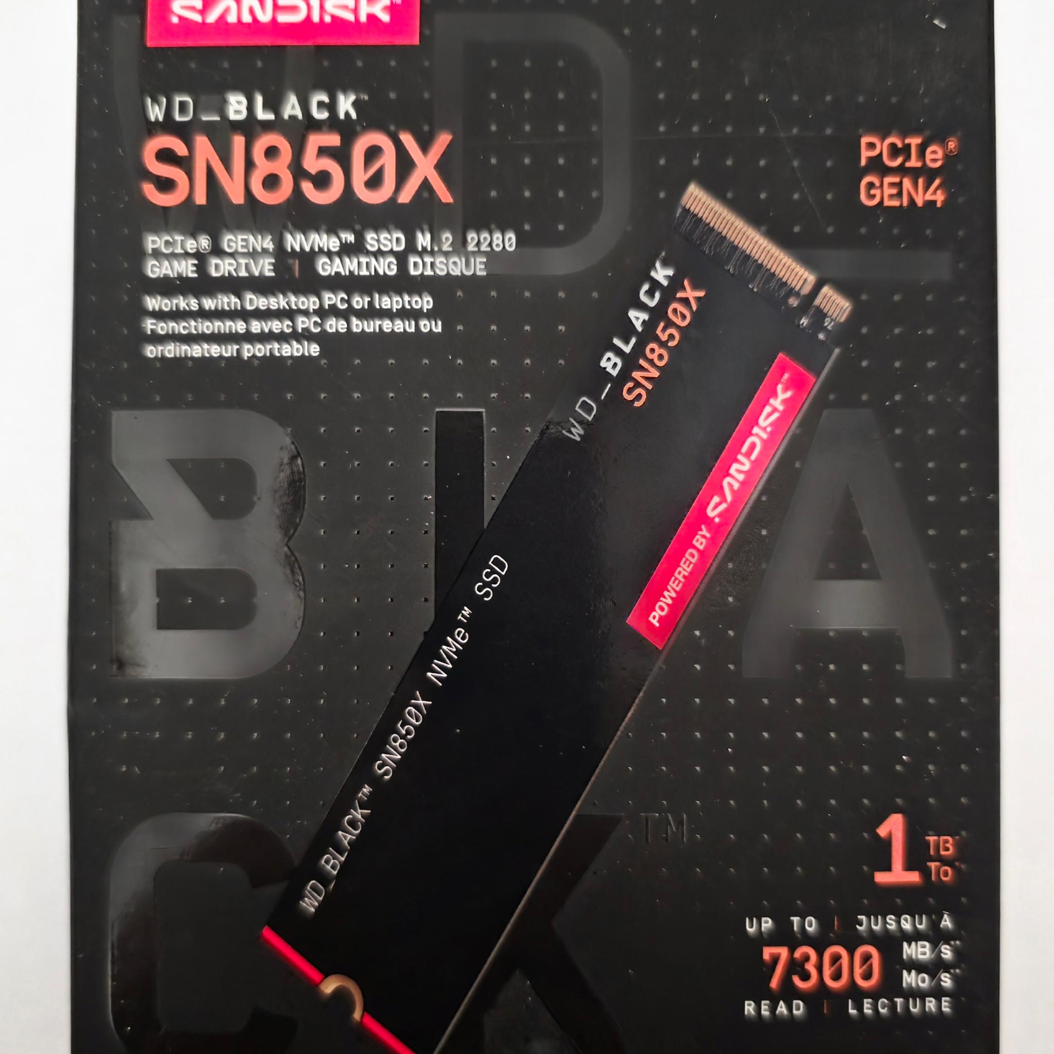 Western Digital WD_BLACK 1TB SN850X NVME M.2 2280 SSD Brand New Sealed