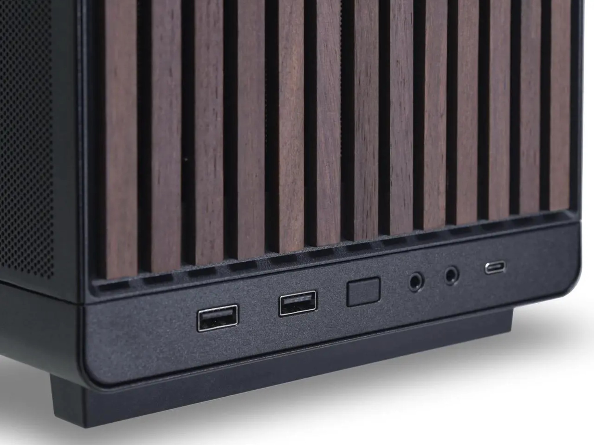 Lian Li A3-mATX Wood Edition Micro ATX Case Supports 360mm AIO Cooler & 415mm GPU | Black