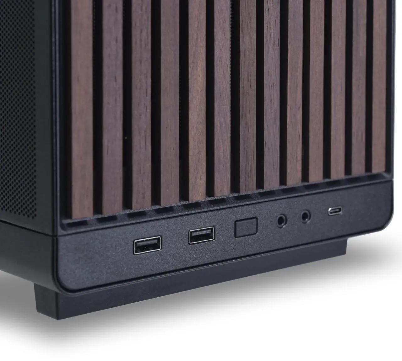 Lian Li A3-mATX Wood Edition Micro ATX Case Supports 360mm AIO Cooler & 415mm GPU | Black
