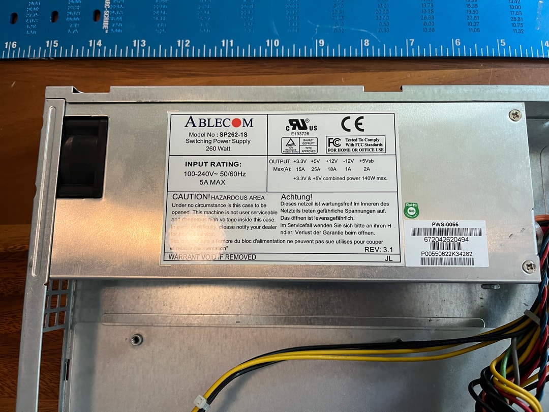 Supermicro CSE-512 1U Rack Mount Chassis 14.5