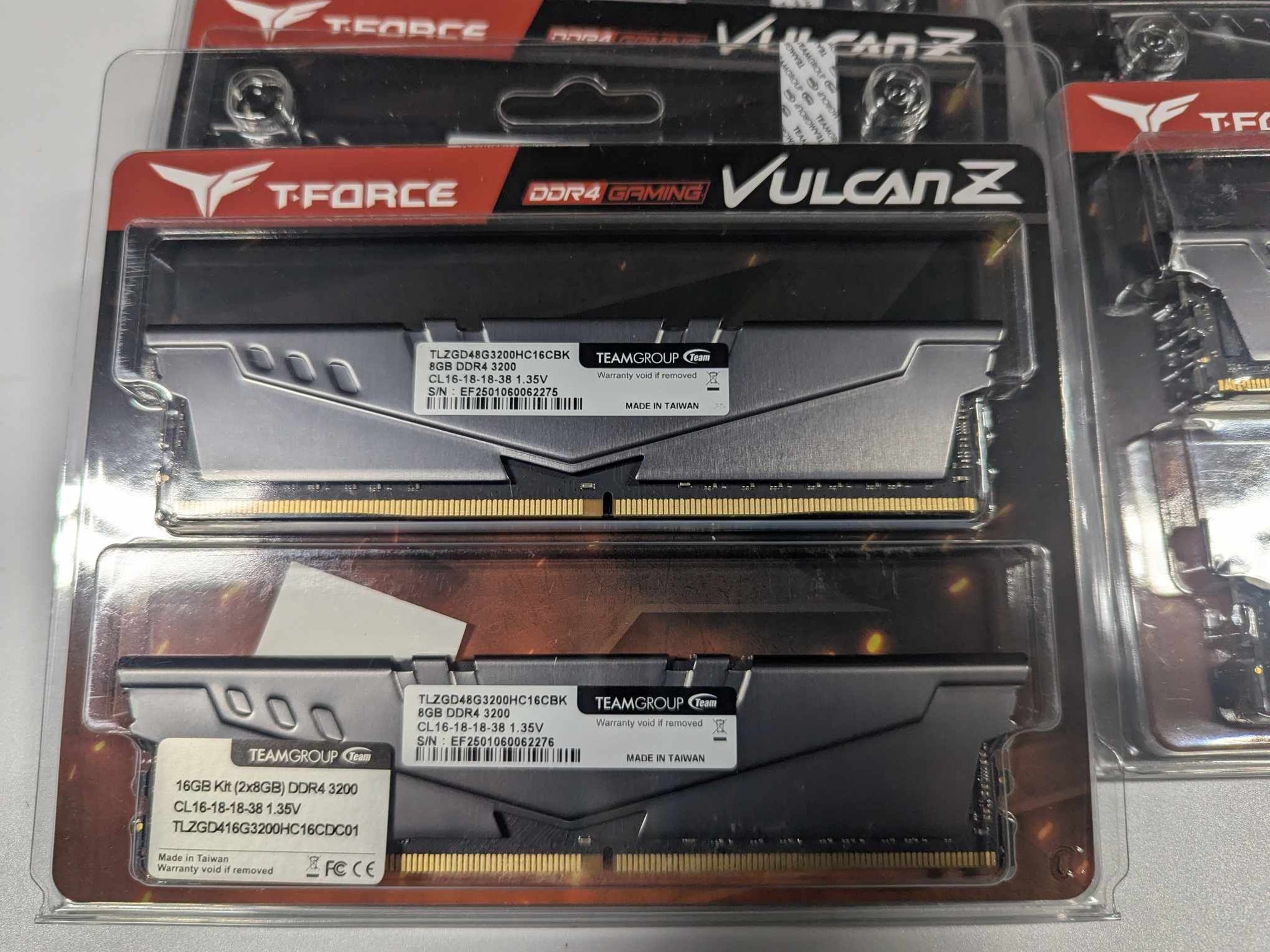 Brand New and Sealed: T Force Vulcan Z 16gb (2x8gb) kit @ 3200mhz. Free Shipping!