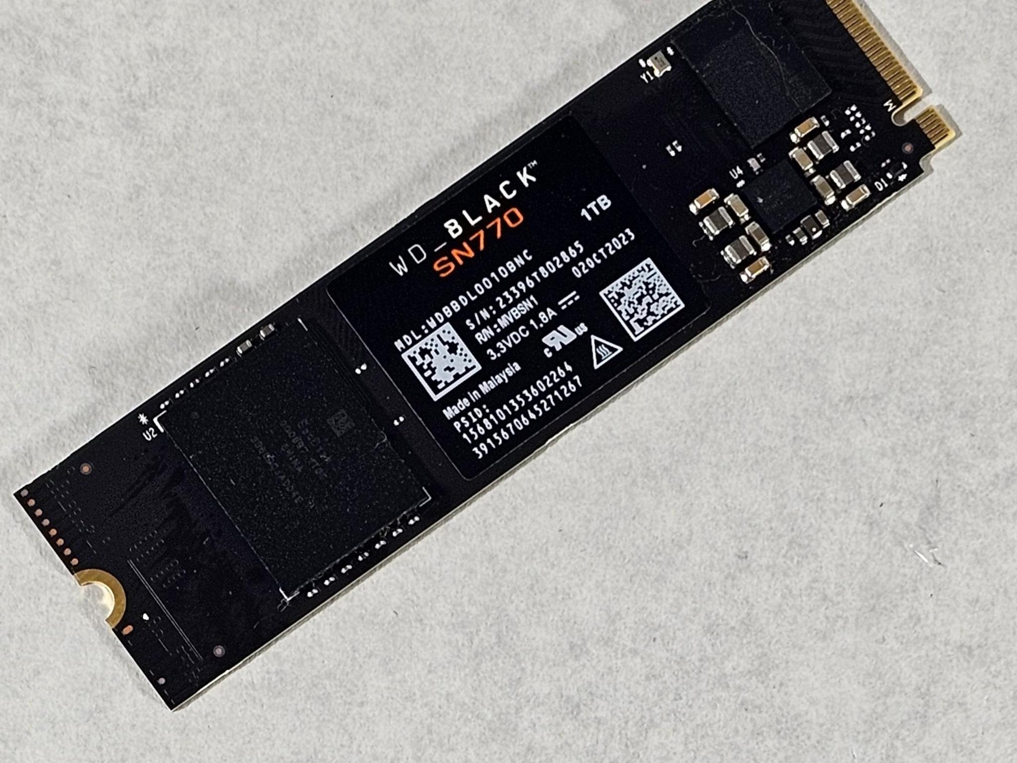 1TB NVMe M.2 SSD WD Black SN770