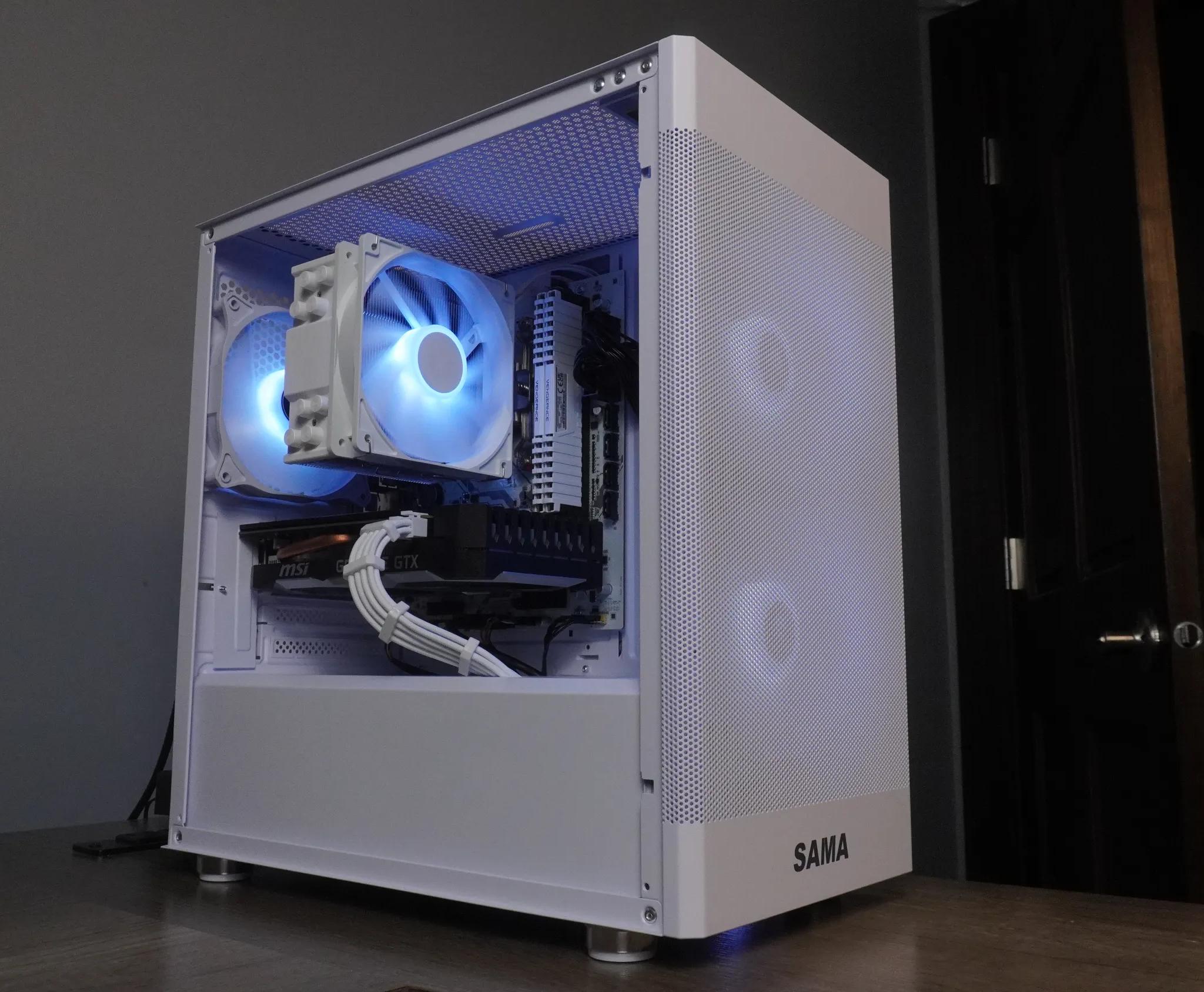 🤍ALL WHITE🤍 1080p GAMING MACHINE 💚GTX 1660 Super 🧡 Ryzen 5 5500 | 16GB | 1TB | WIFI