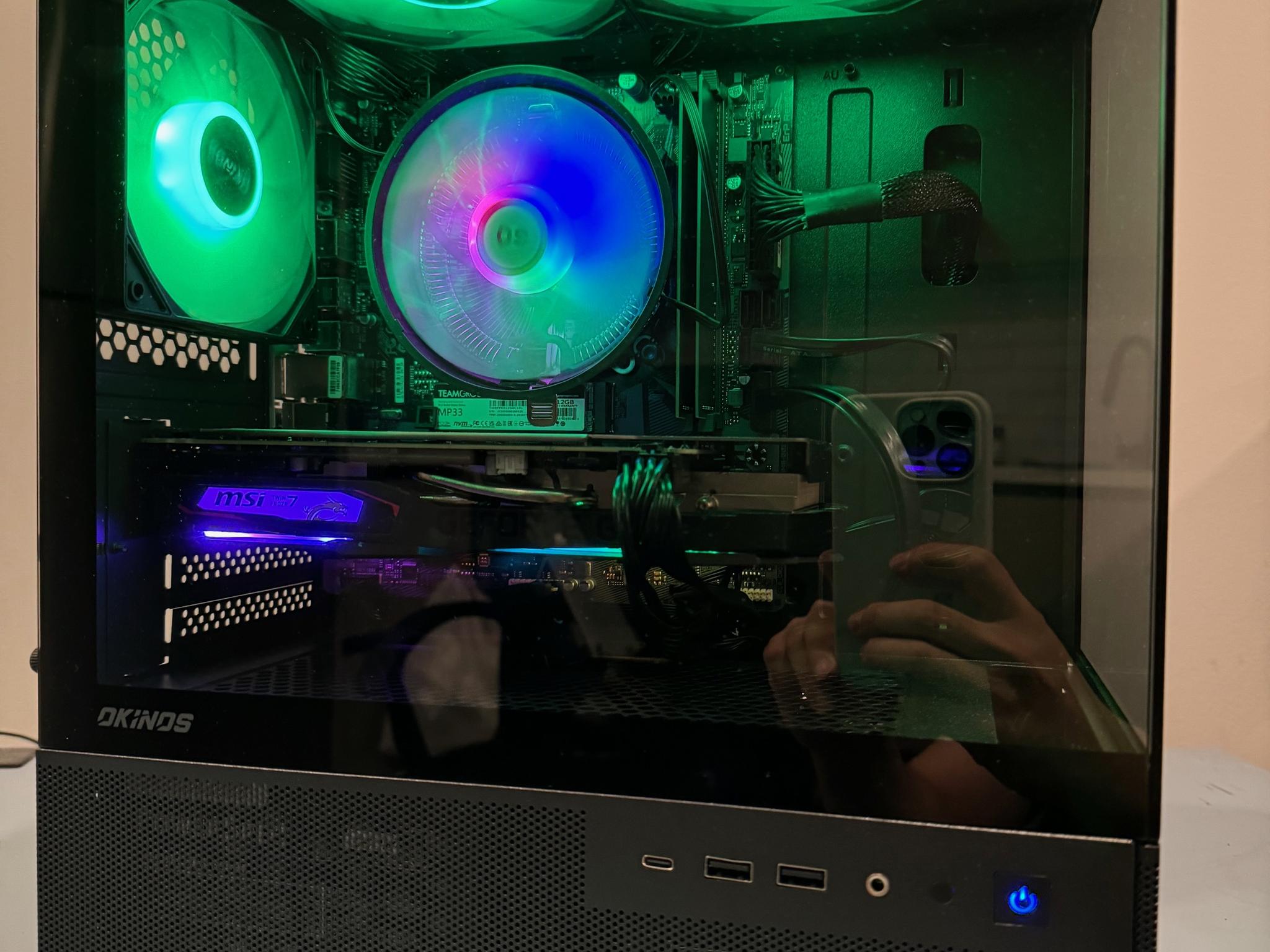 Intel 13th i3-13100f with GTX1660 PC built 16GB RAM 500GB NVME SSD w/2TB HDD