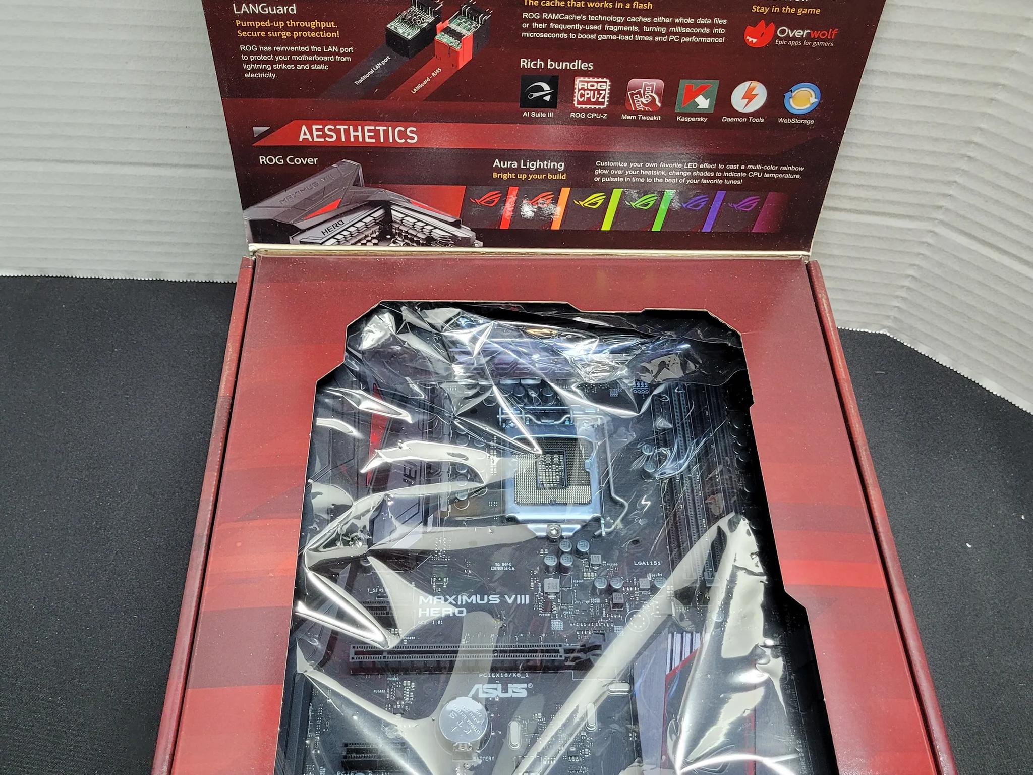 ROG Strix Maximus VIII Hero Z170 - *READ DESCRIPTION*